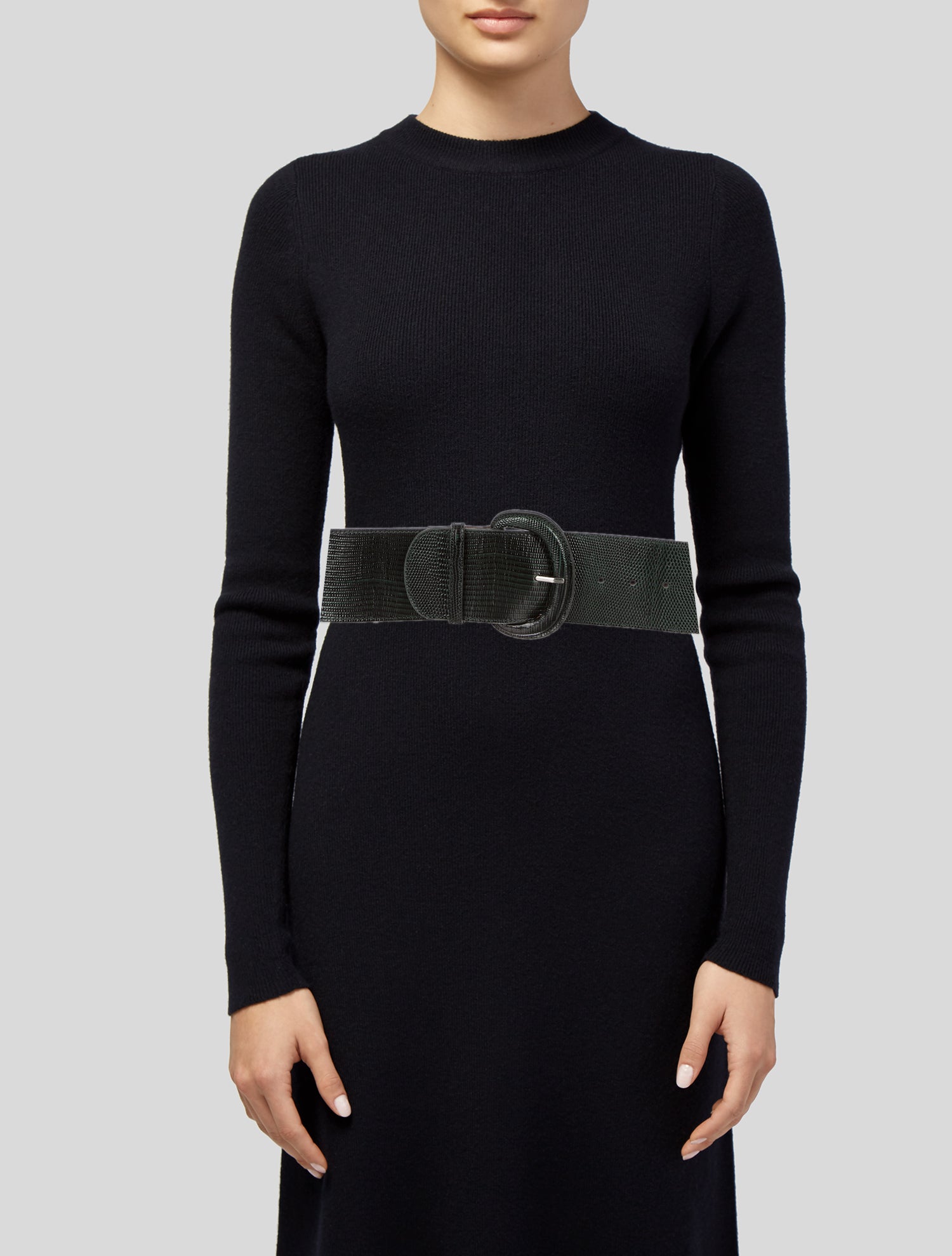 Sézane Wide Leather Waist Belt