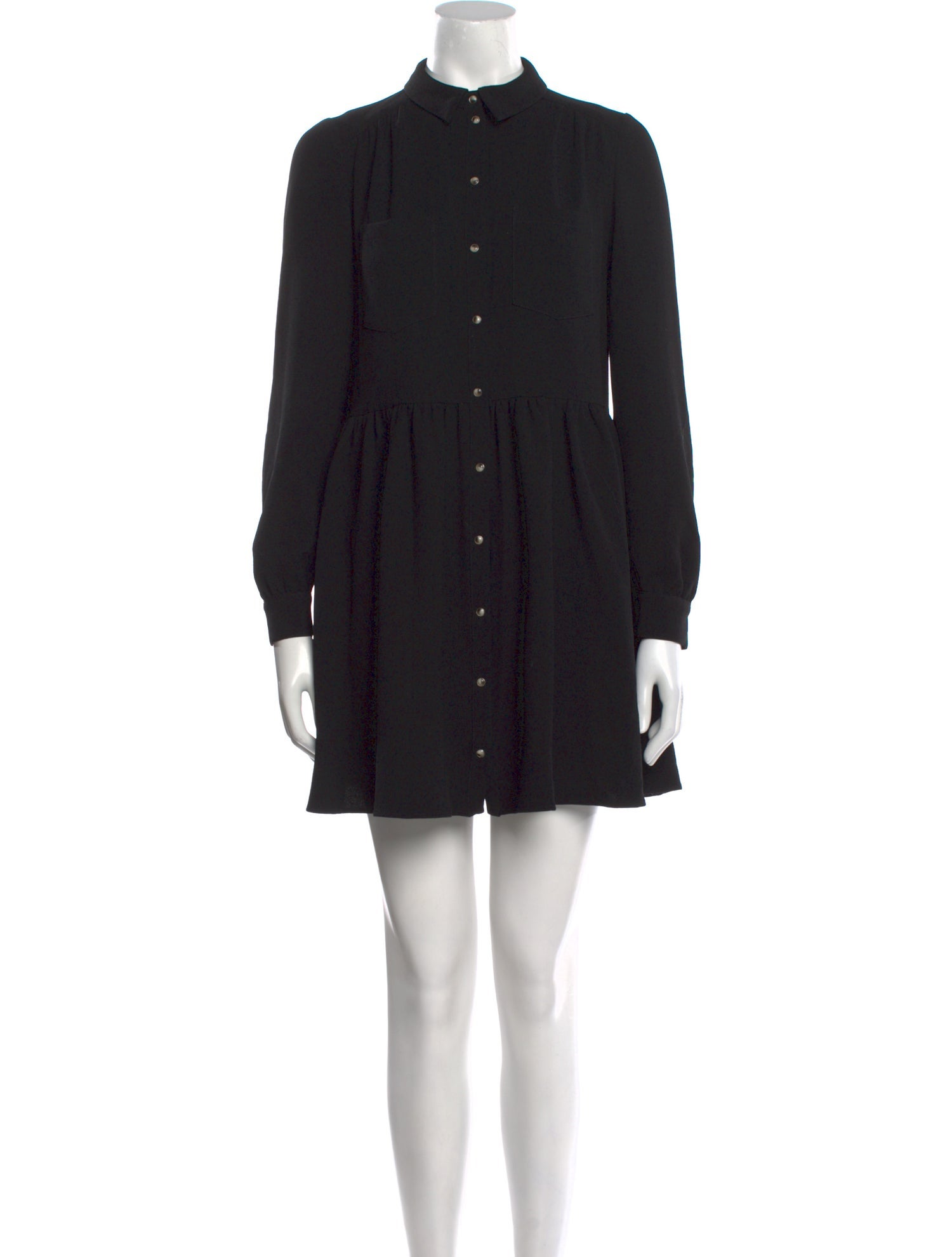 Sézane Mock Neck Mini Dress