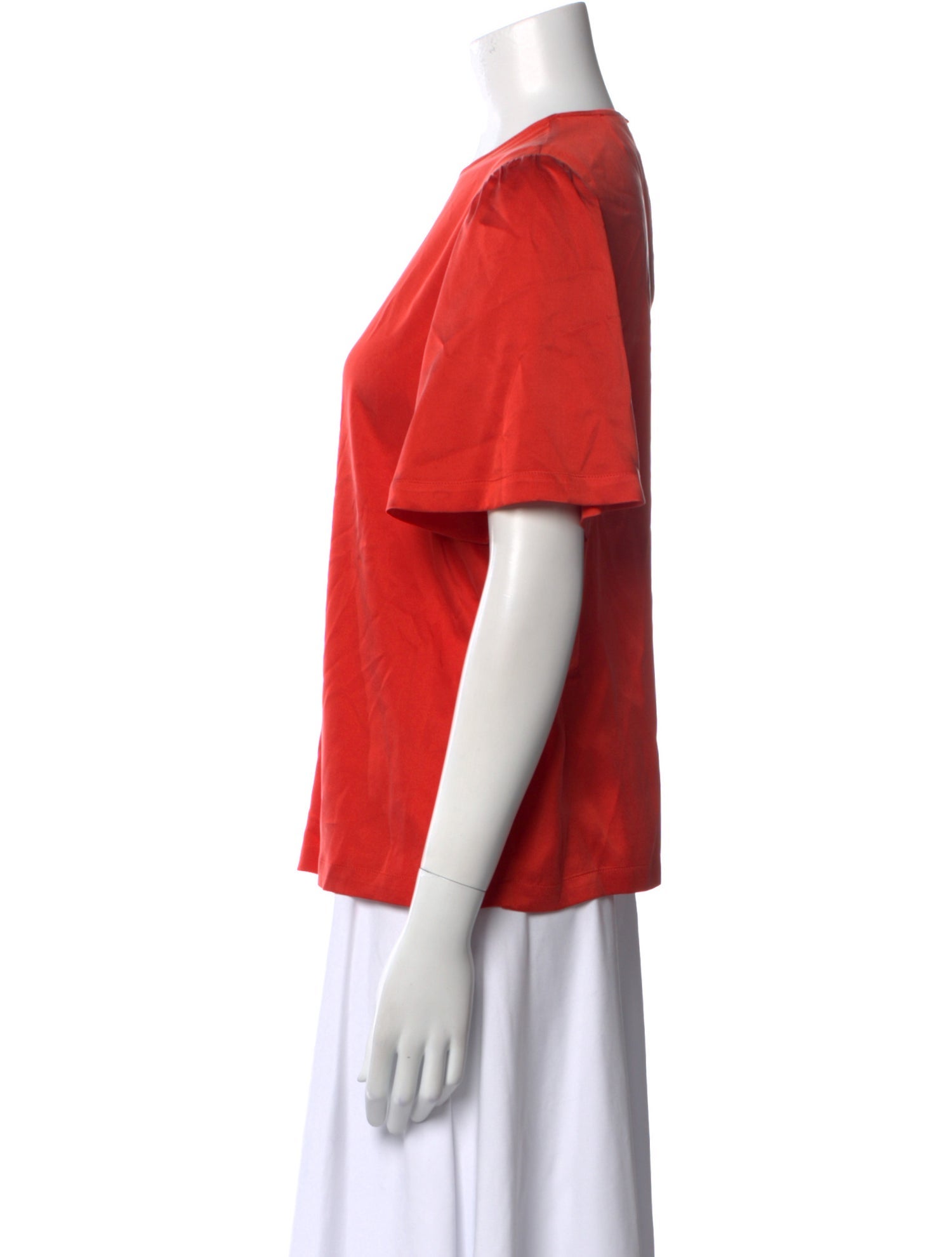 Sézane Silk Crew Neck T-Shirt