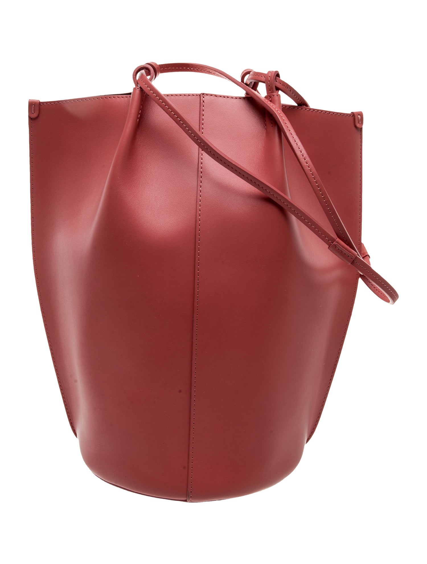 Sézane Leather Bucket Bag