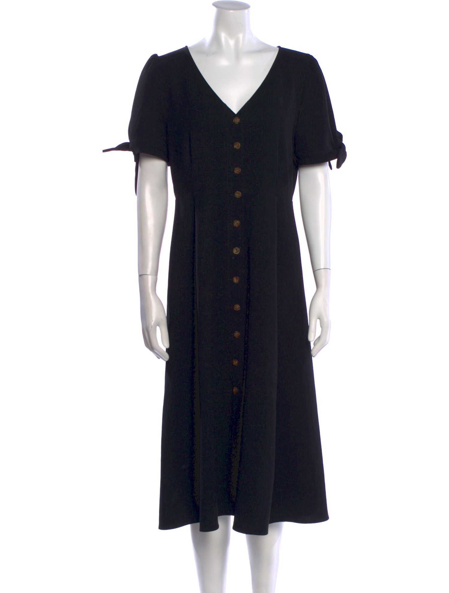 Sézane V-Neck Midi Length Dress