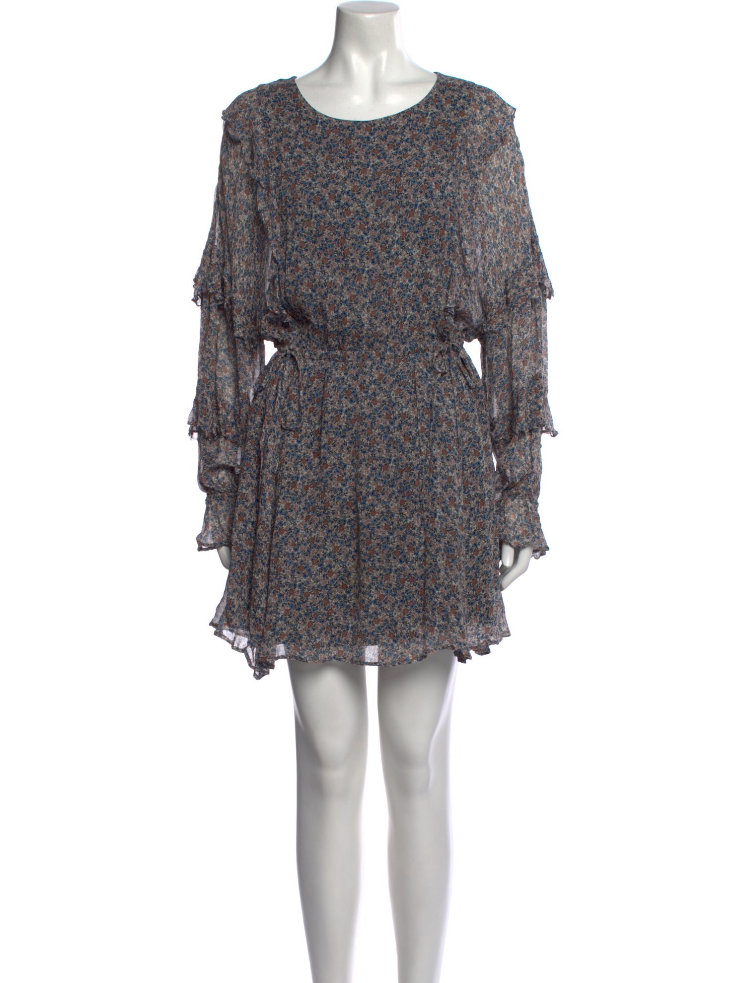 Sézane Floral Print Mini Dress