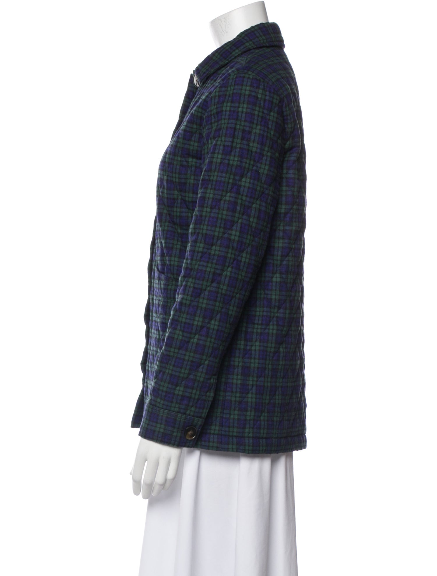 Sézane Plaid Print Jacket