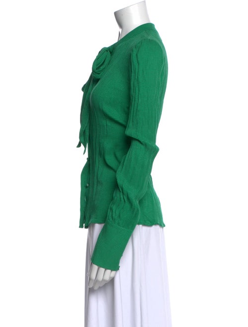 Sézane Silk Mock Neck Blouse