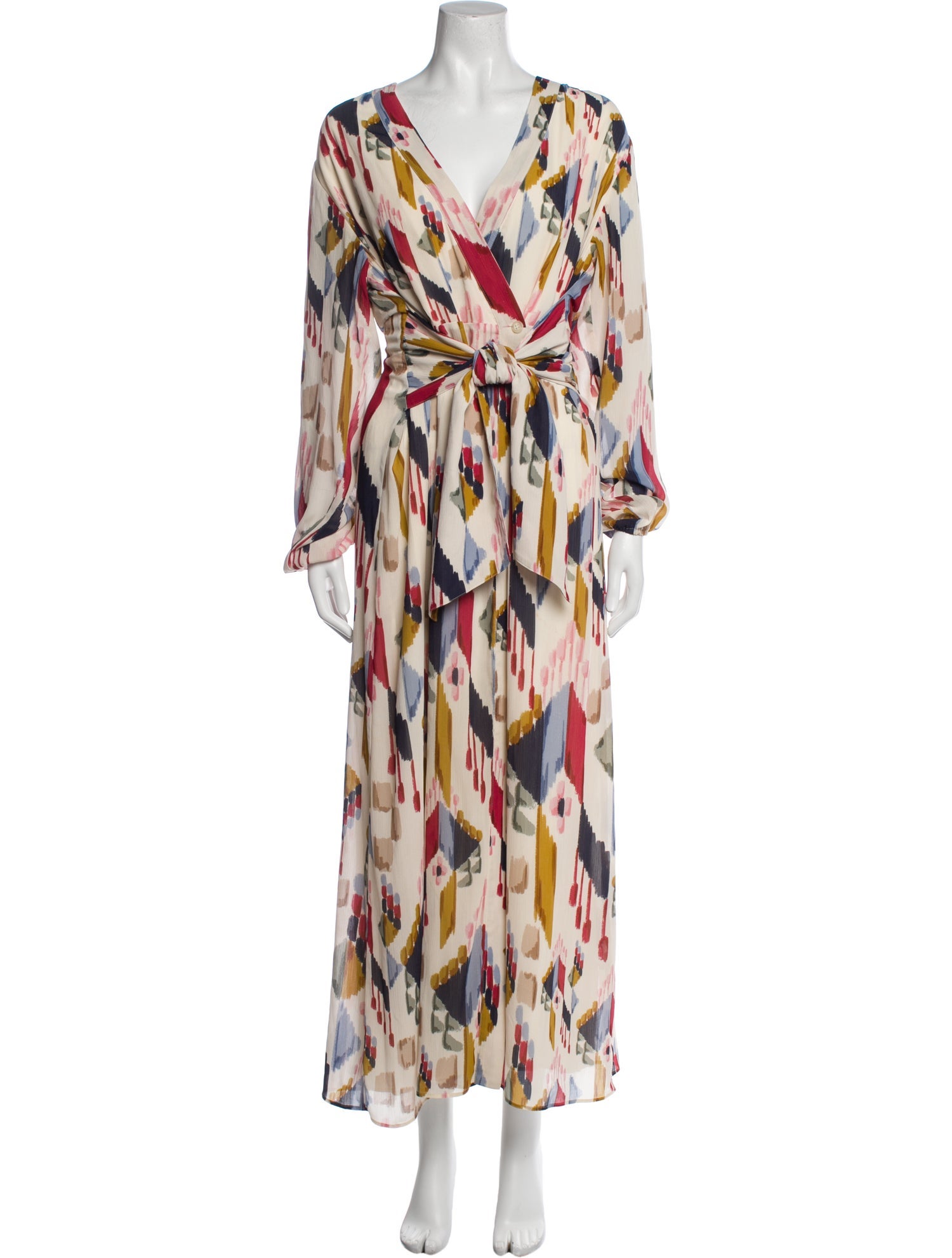 Sézane Printed Long Dress