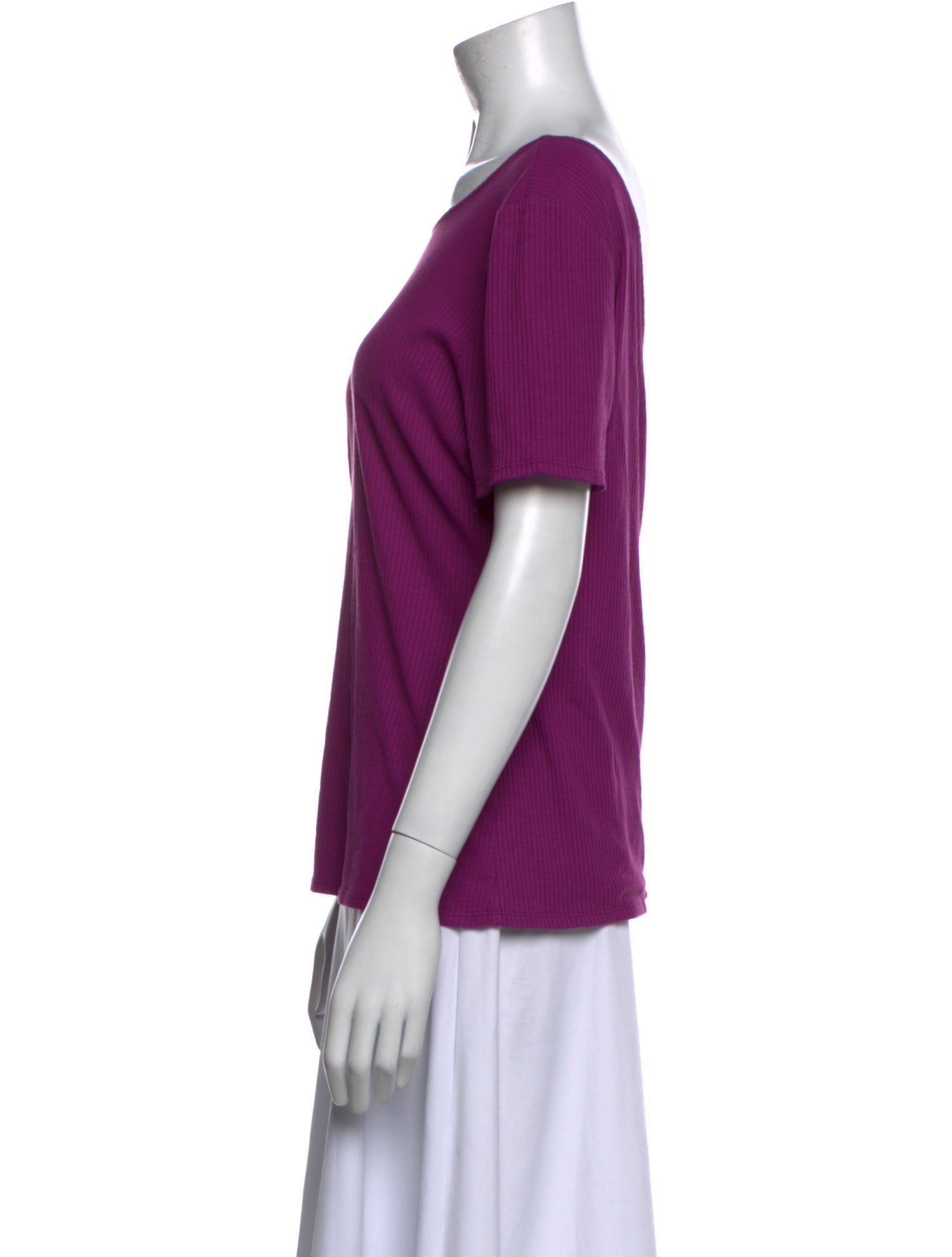 Sézane Bateau Neckline Short Sleeve T-Shirt