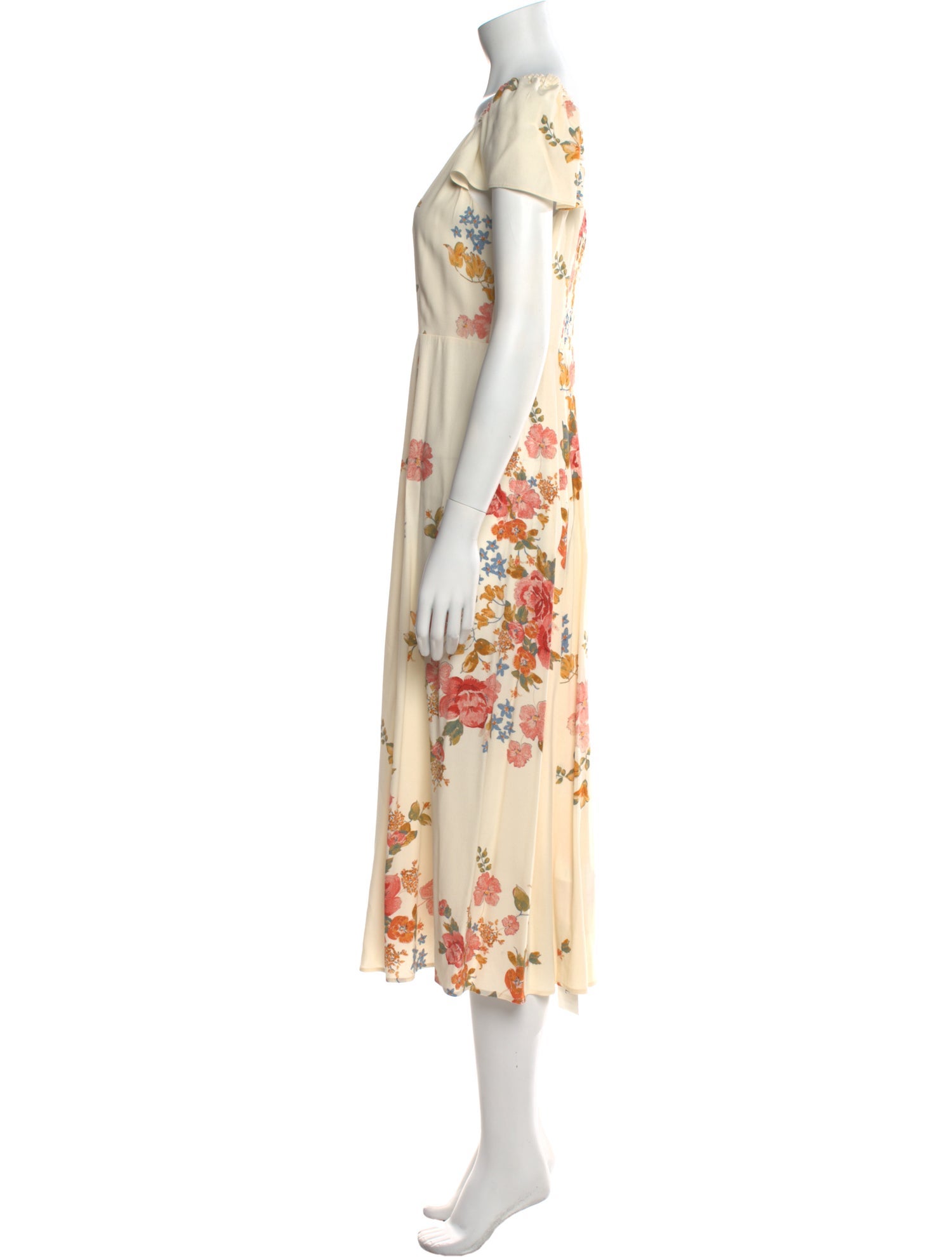 Sézane Floral Print Long Dress