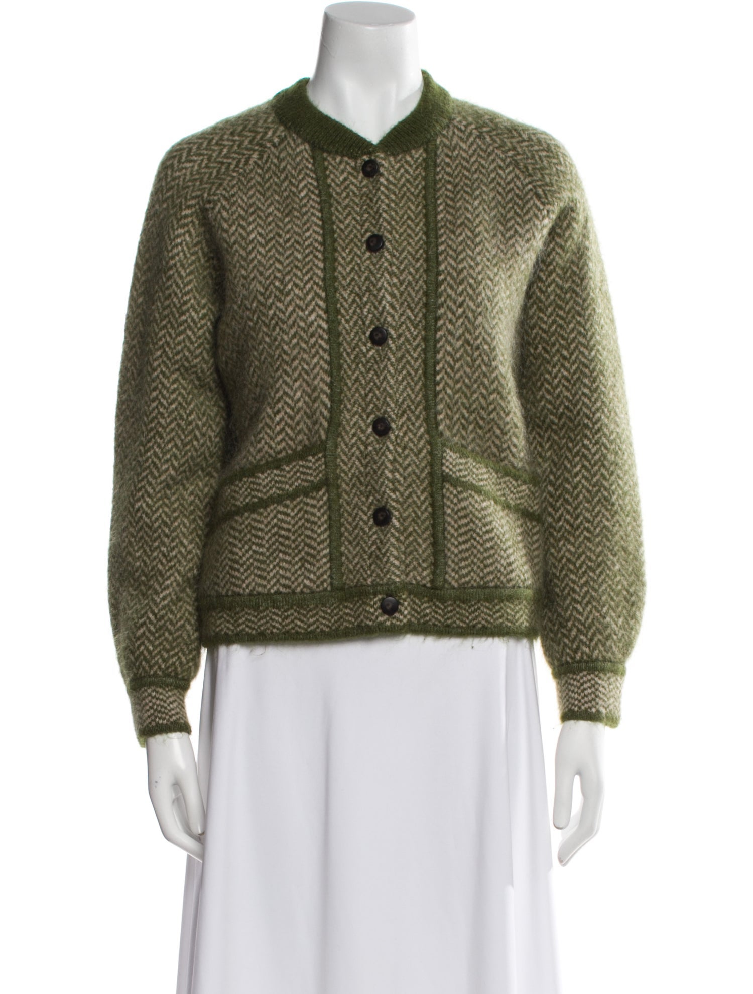 Sézane Mohair Printed Evening Jacket