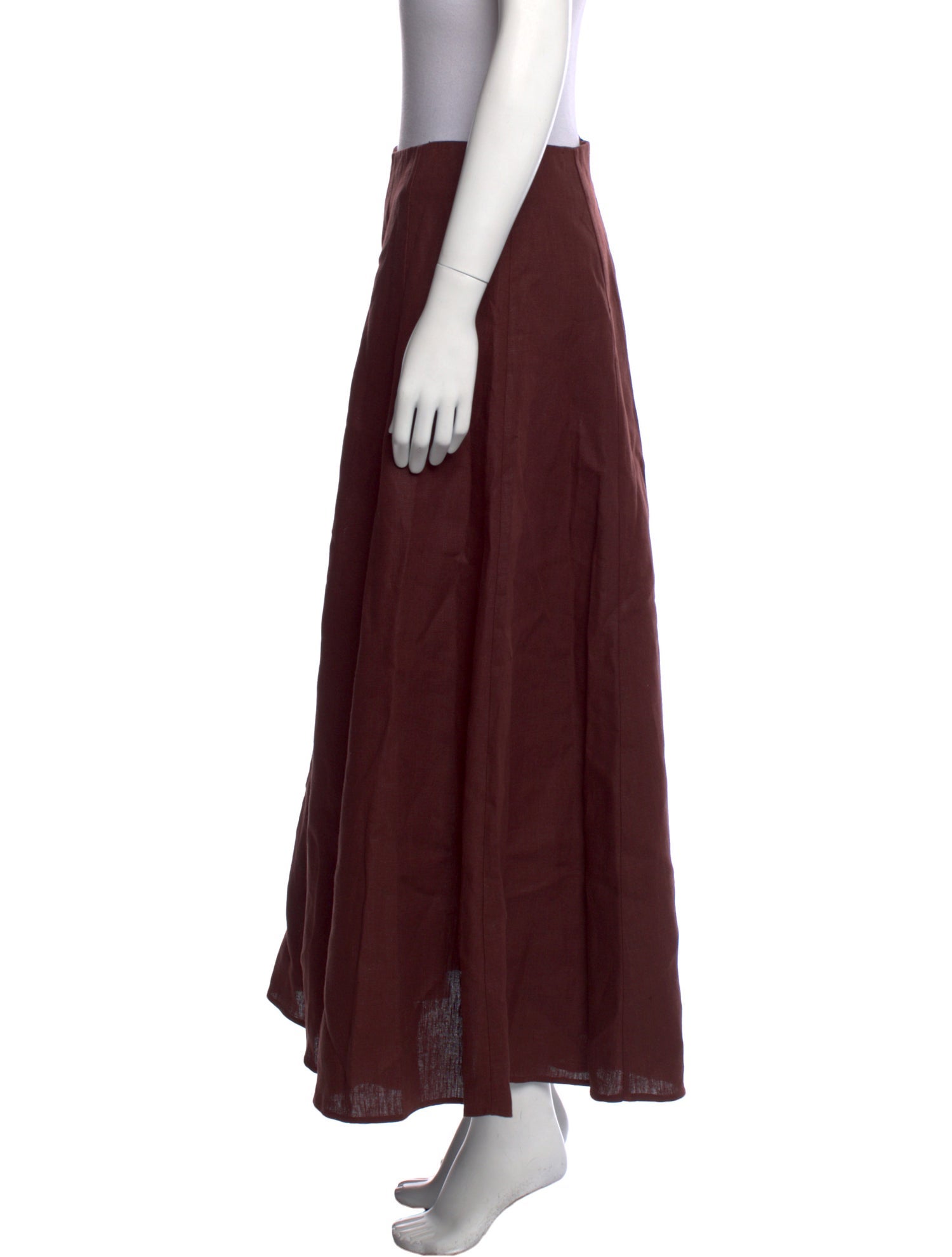 Sézane Linen Midi Length Skirt