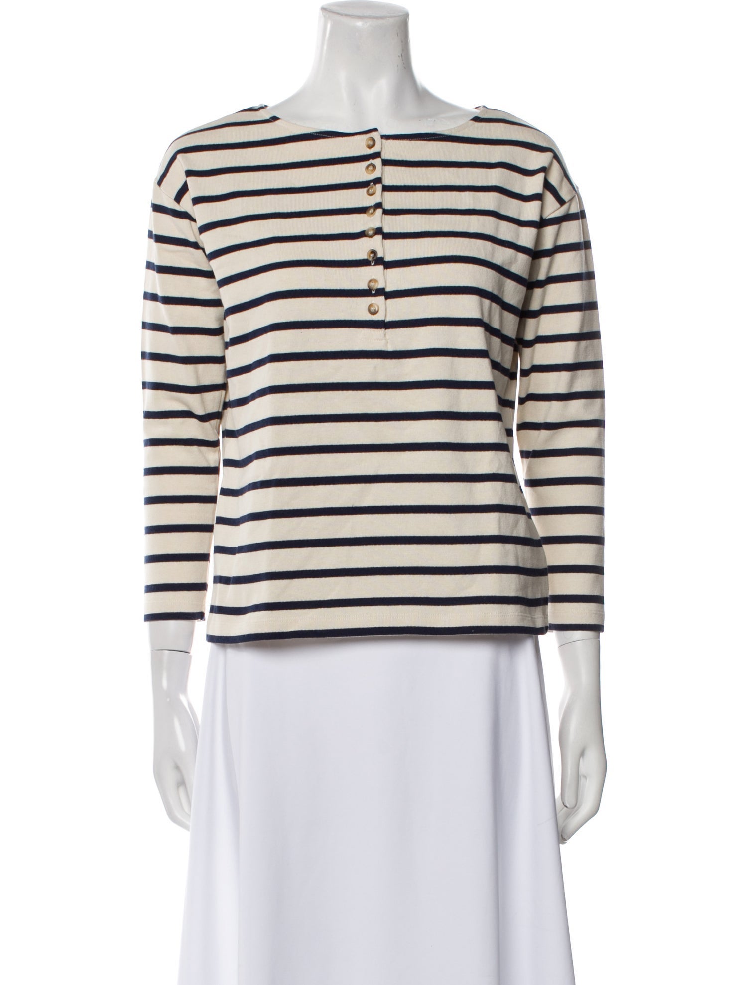 Sézane Striped Square Neckline Top w/ Tags