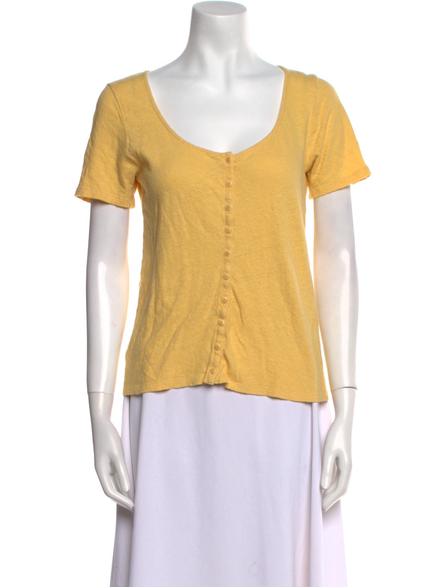 Sézane Scoop Neck Short Sleeve T-Shirt