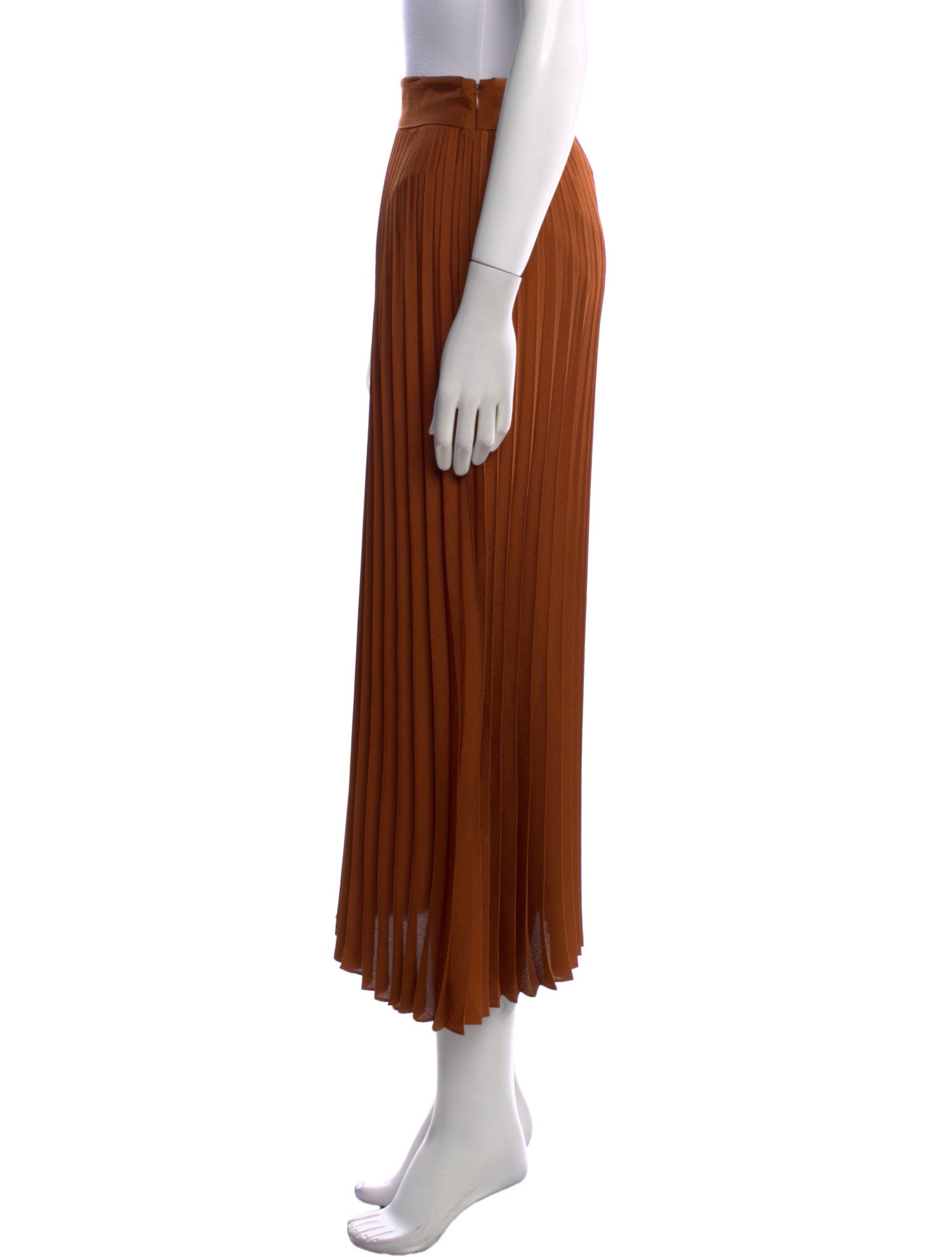 Sézane Pleated Accents Midi Length Skirt w/ Tags