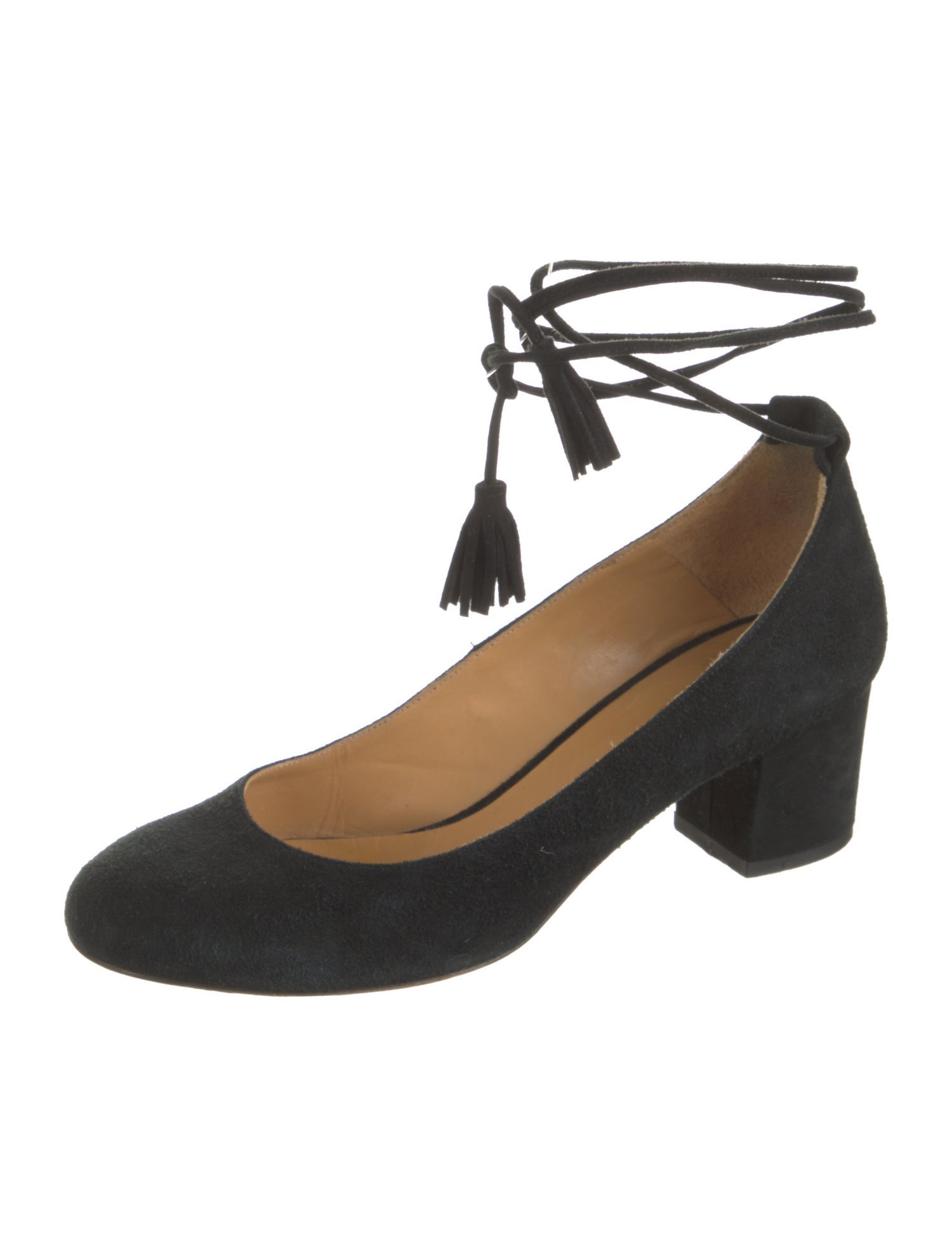 Sézane Suede Tassel Accents Pumps