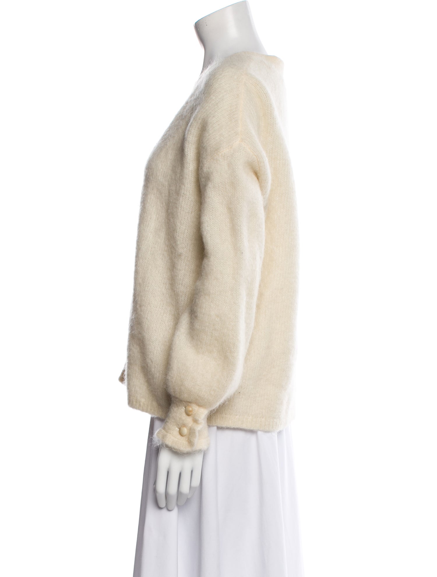 Sézane Mohair V-Neck Sweater