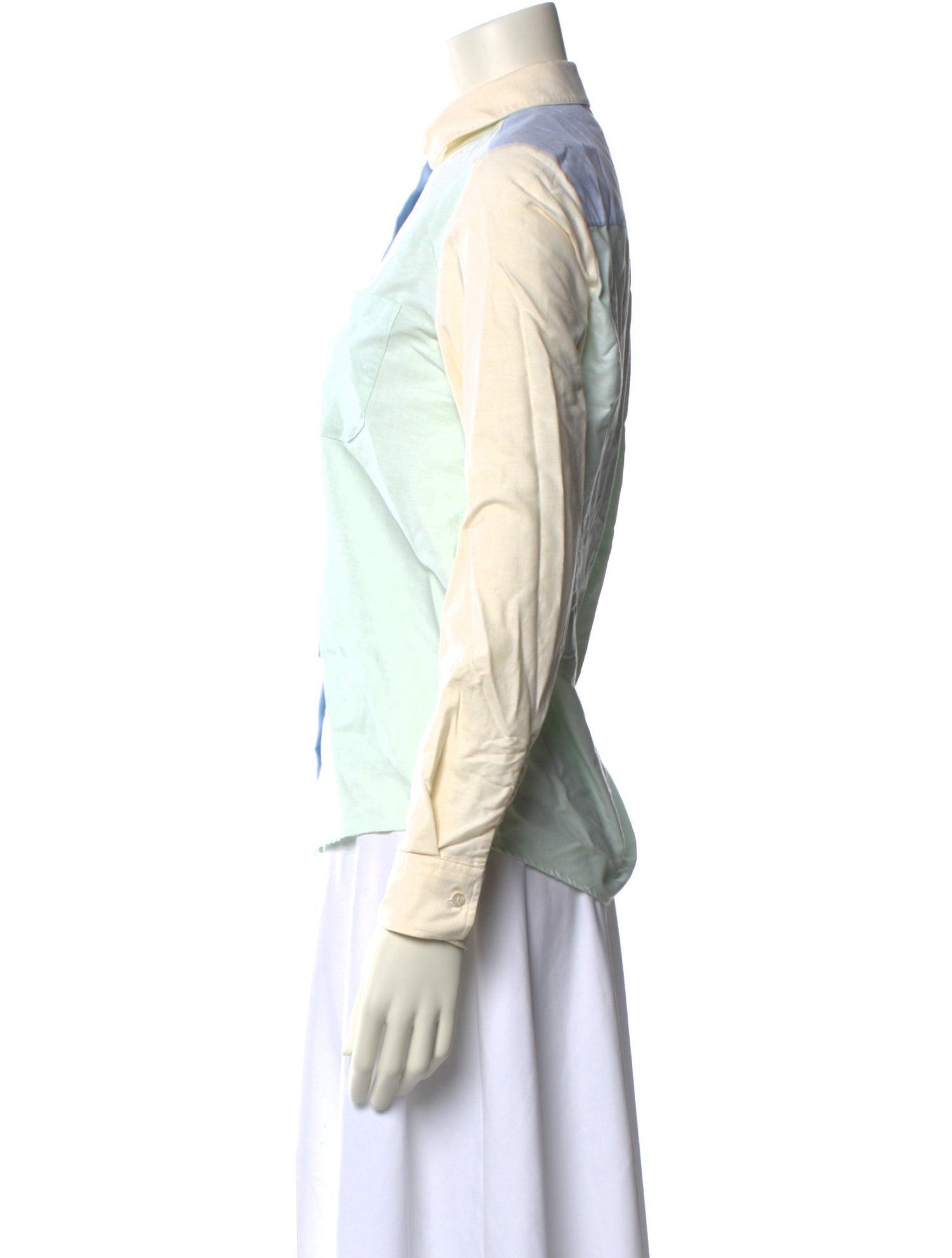 Sézane Long Sleeve Button-Up Top