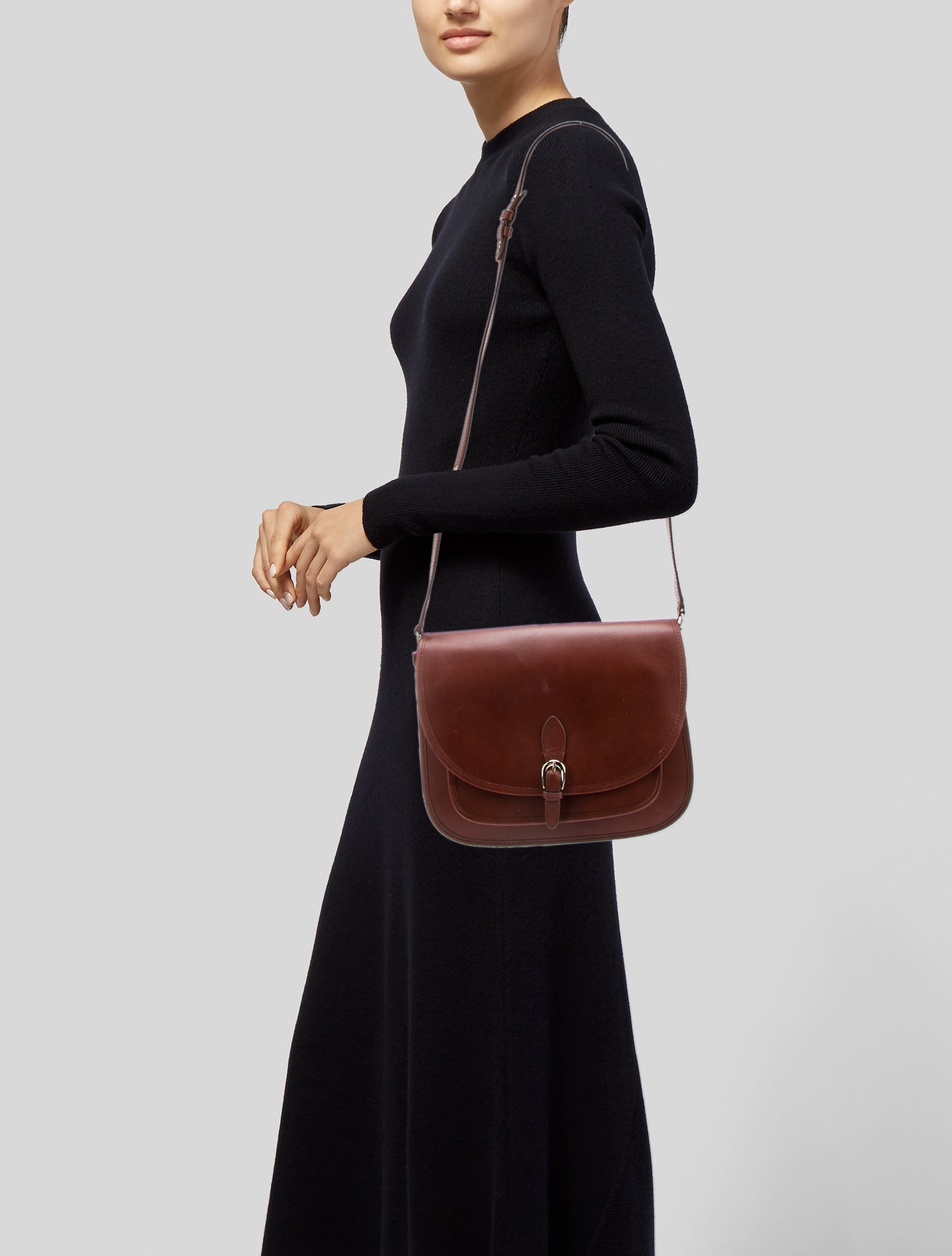 Sézane Leather Crossbody Bag