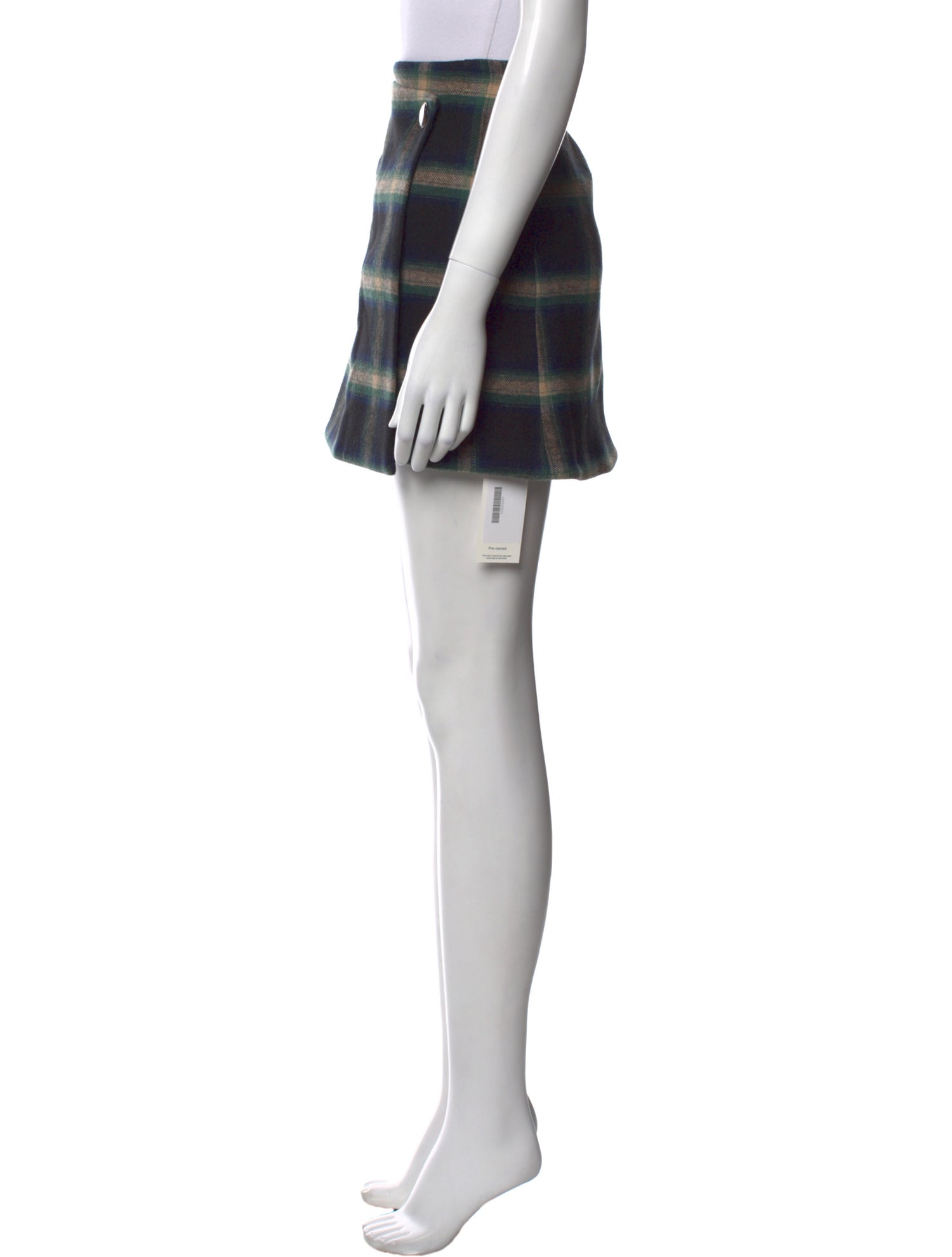 Sézane Plaid Print Mini Skirt w/ Tags