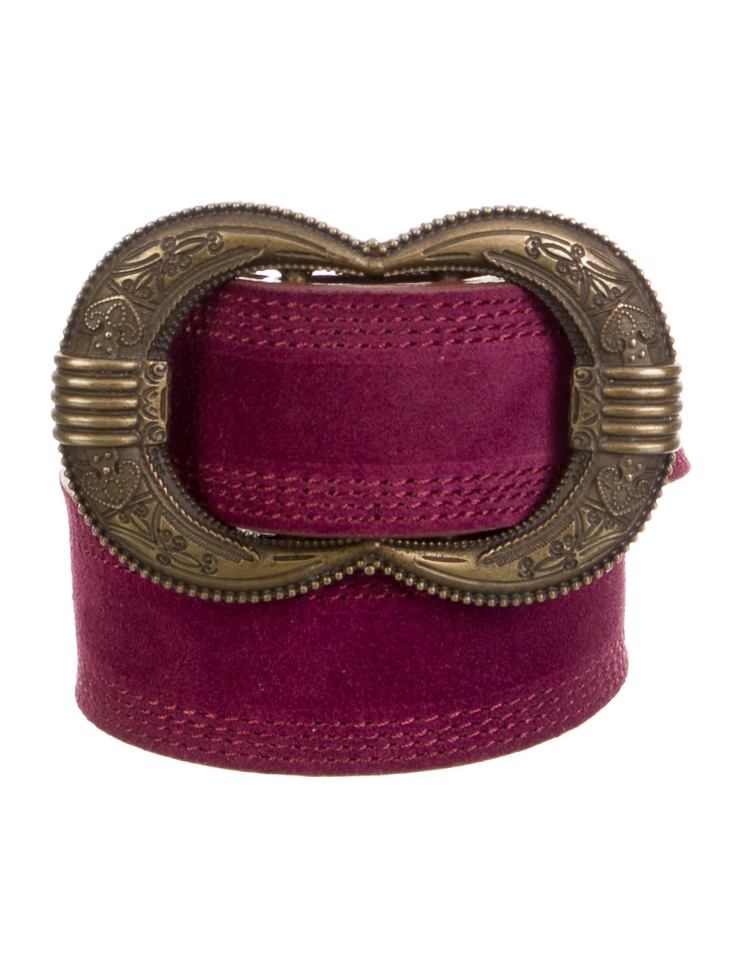 Sézane Suede Leather Trim Embellishment Belt