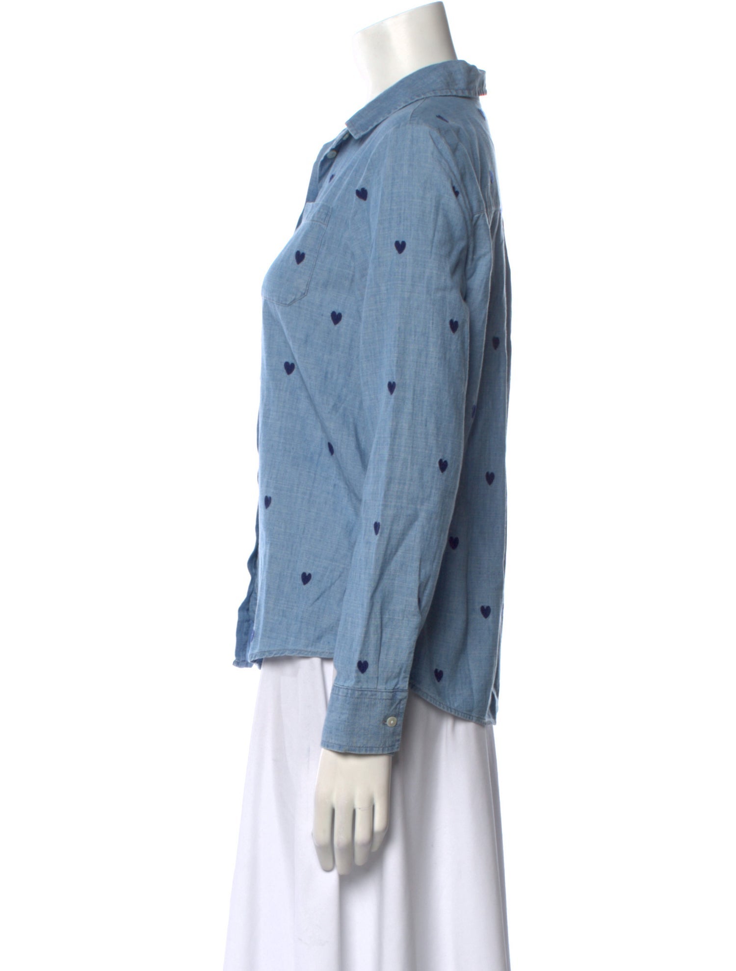 Sézane Polka Dot Print Long Sleeve Button-Up Top w/ Tags