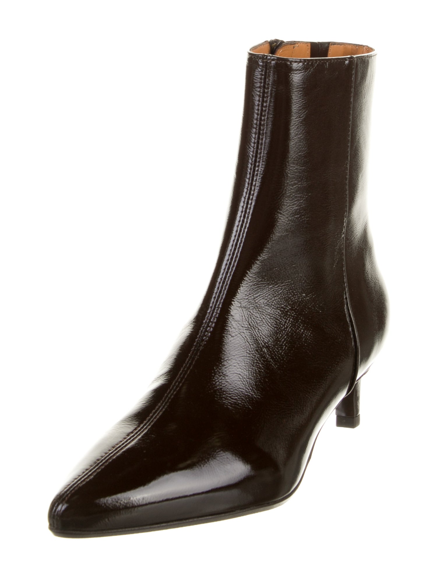 Sézane Patent Leather Chelsea Boots