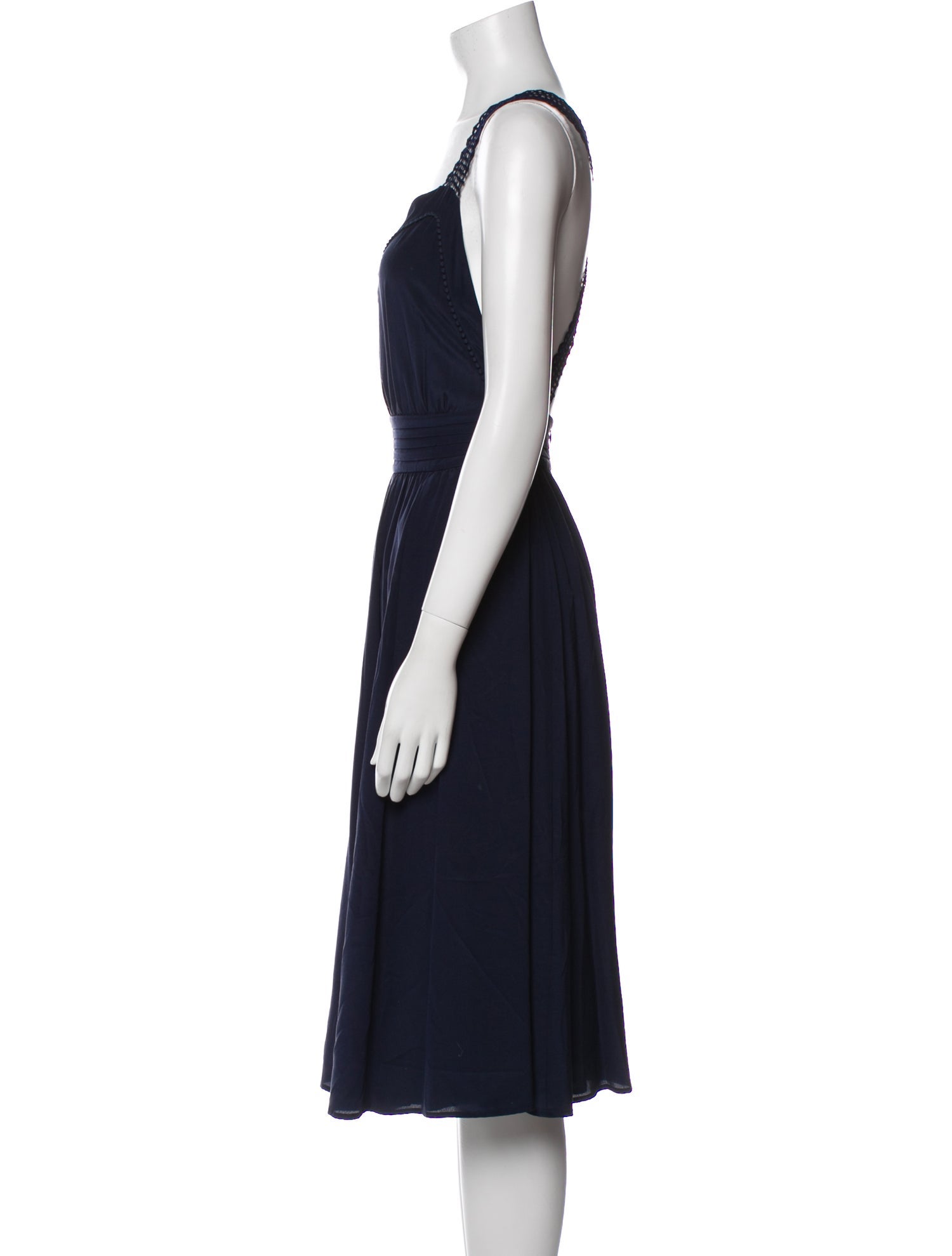 Sézane Silk Knee-Length Dress