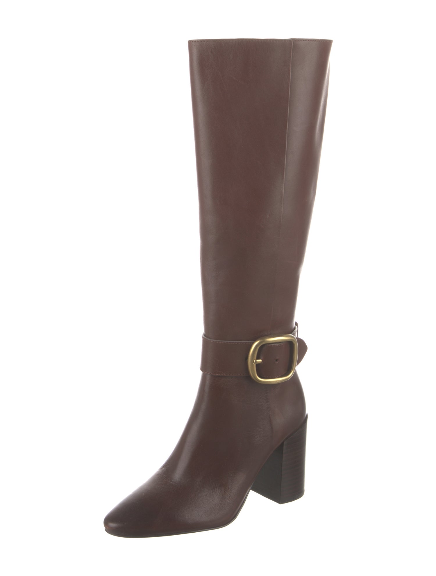 Sézane Leather Riding Boots