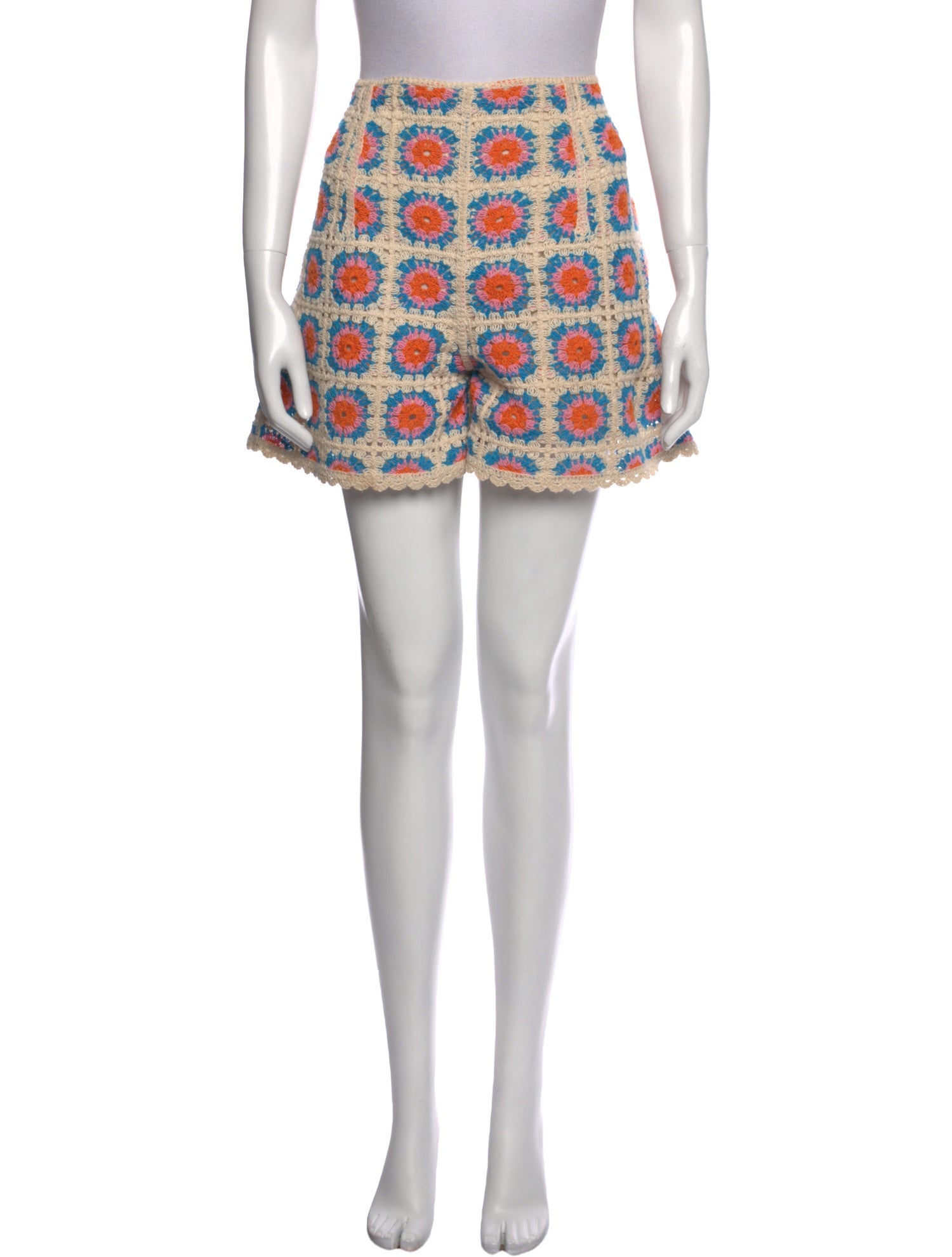 Sézane Printed Mini Shorts