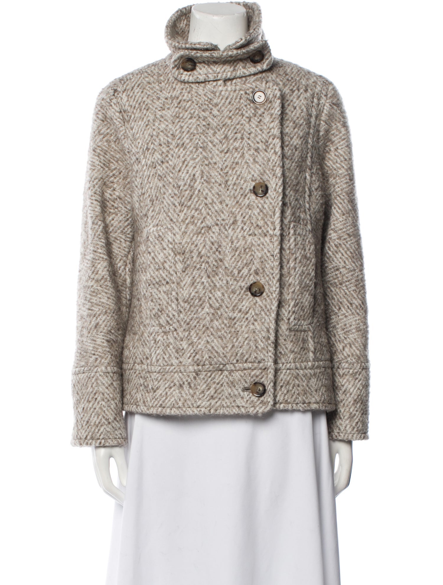 Sézane Wool Printed Jacket w/ Tags