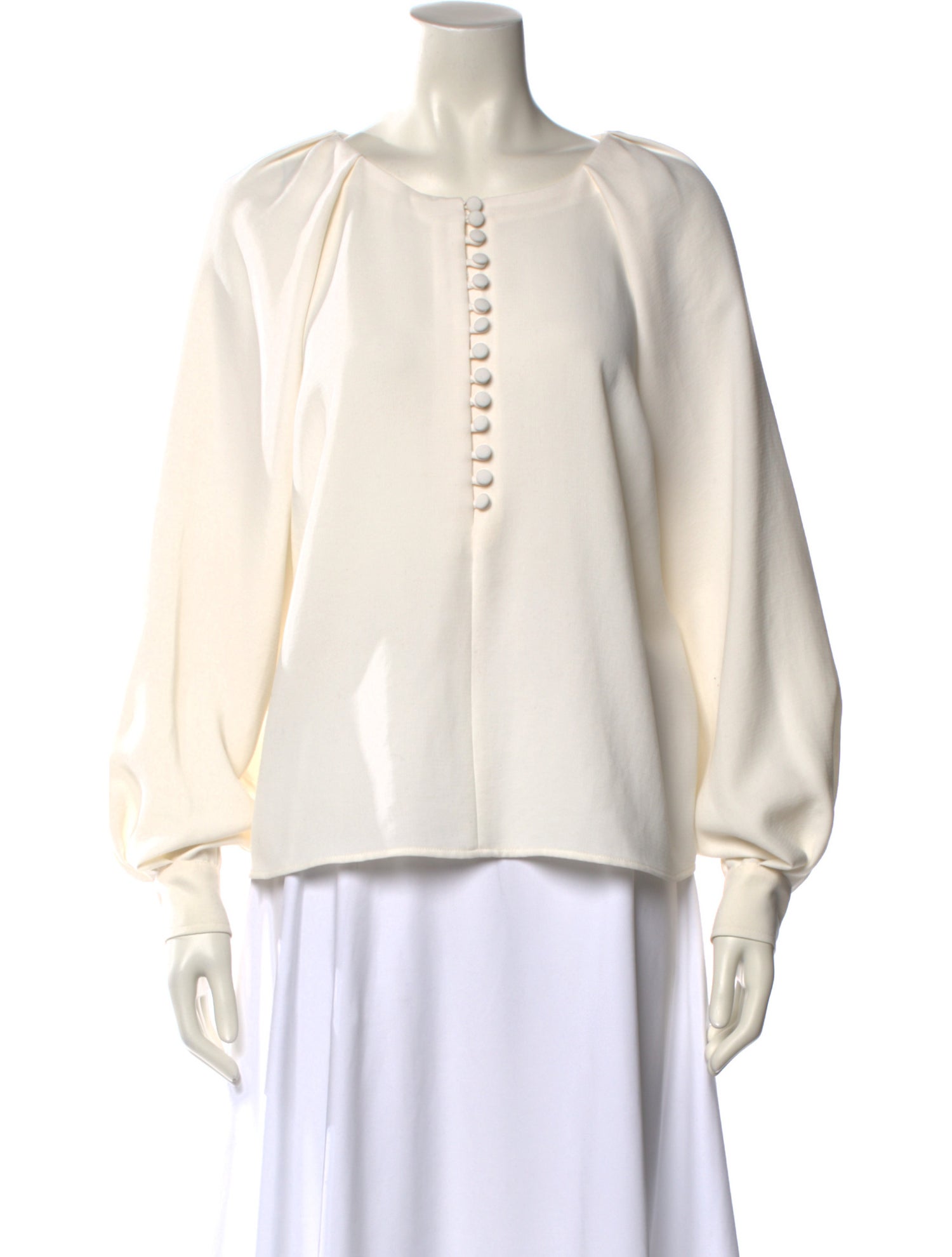 Sézane V-Neck Long Sleeve Blouse