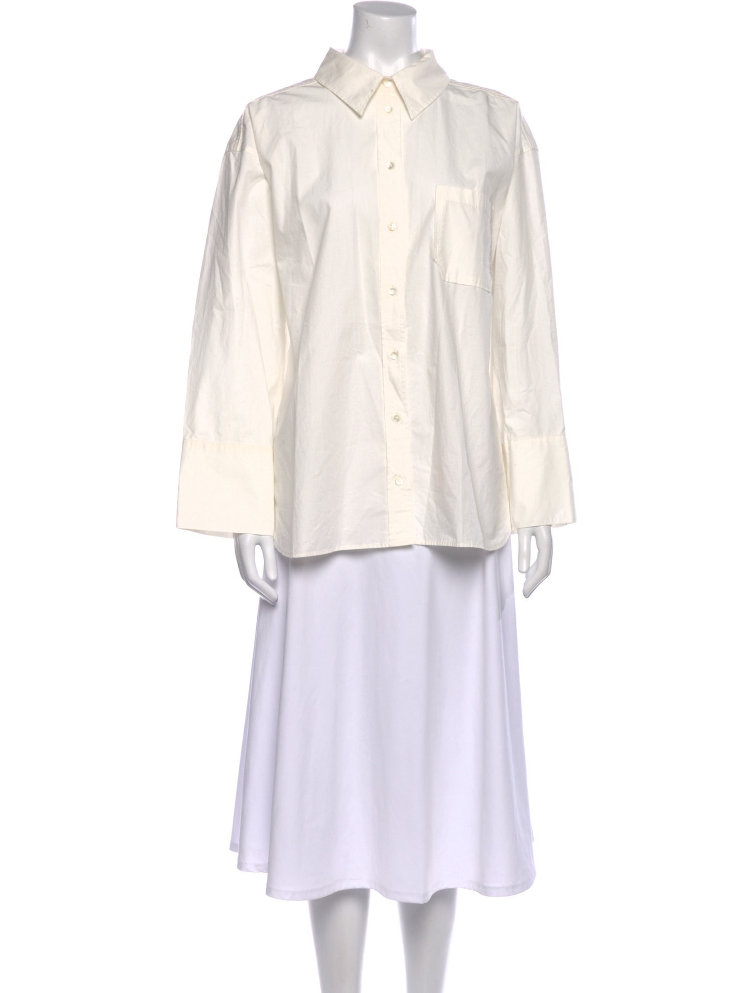 Sézane Long Sleeve Button-Up Top