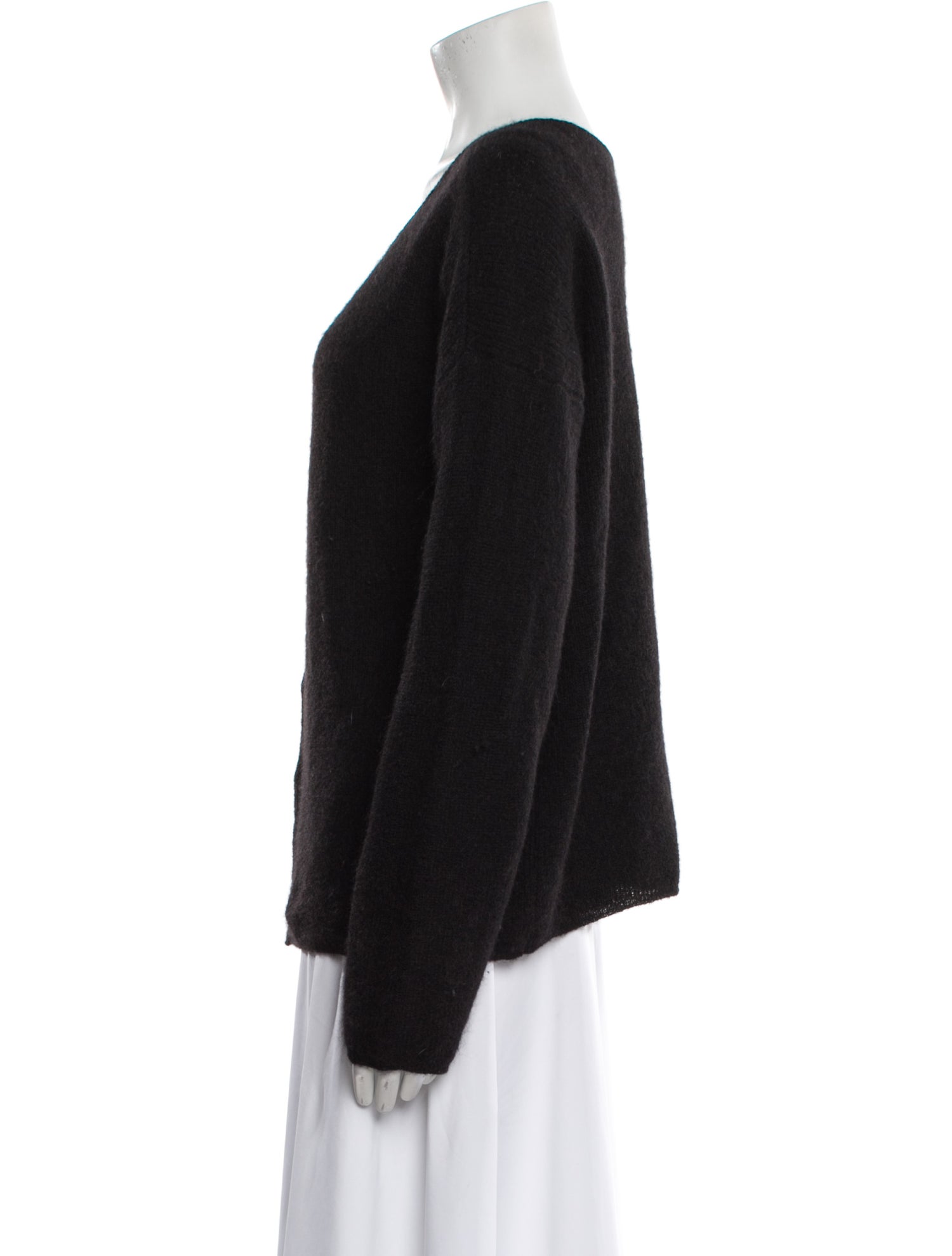 Sézane V-Neck Long Sleeve Button-Up Top