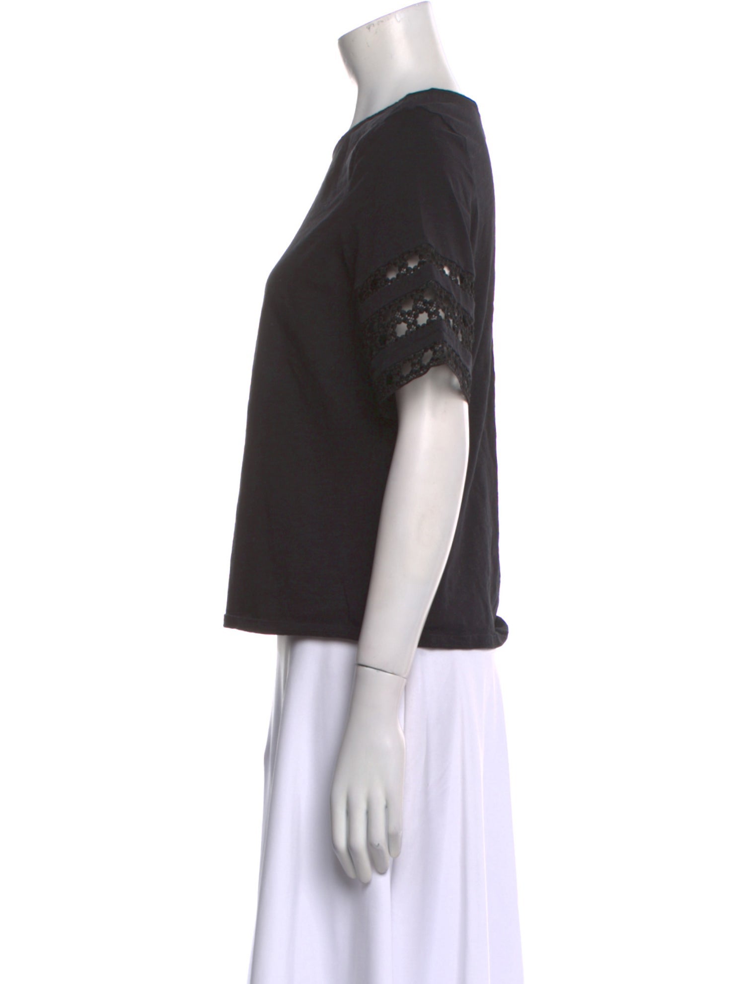 Sézane Crew Neck Short Sleeve T-Shirt