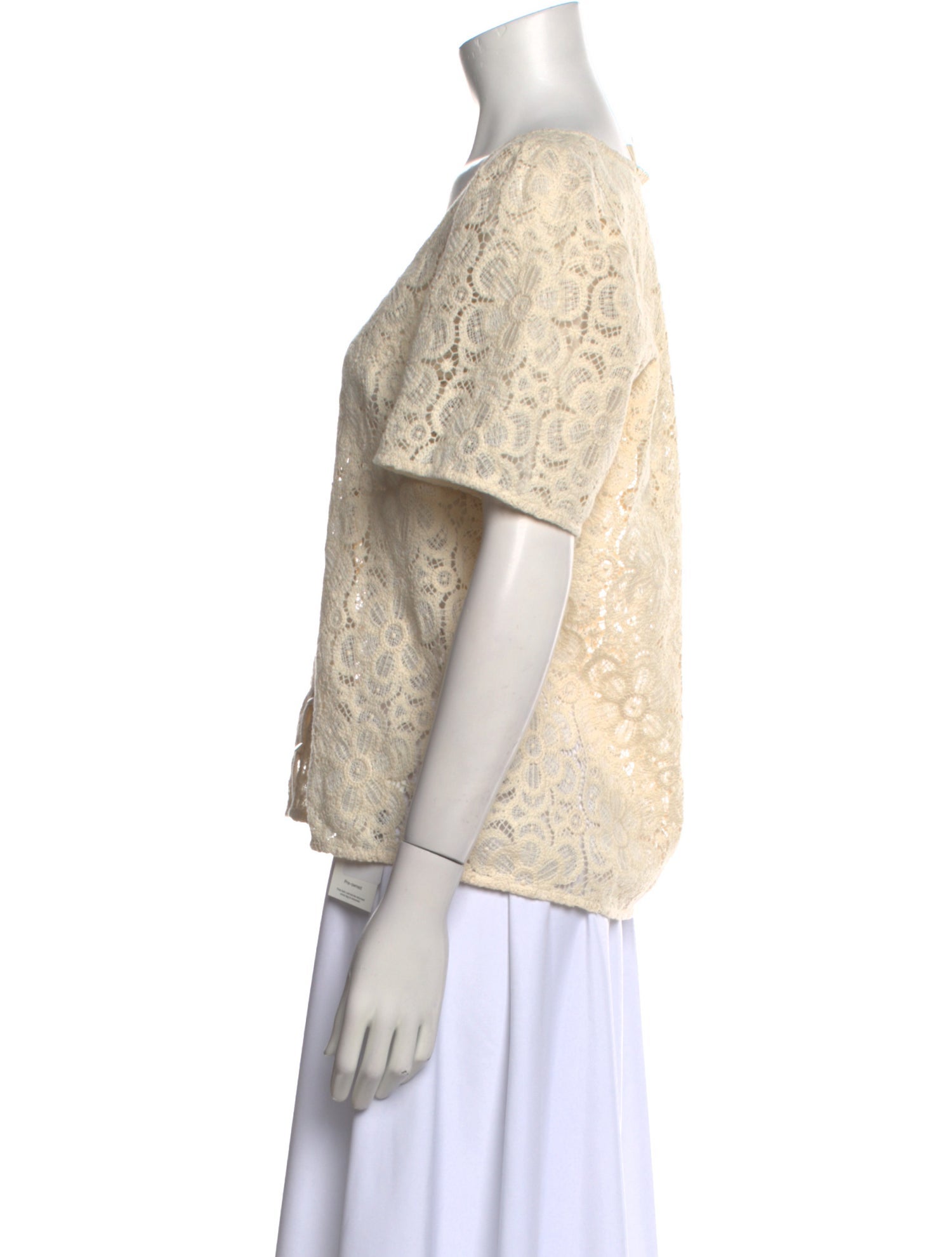 Sézane Lace Lace Pattern Blouse