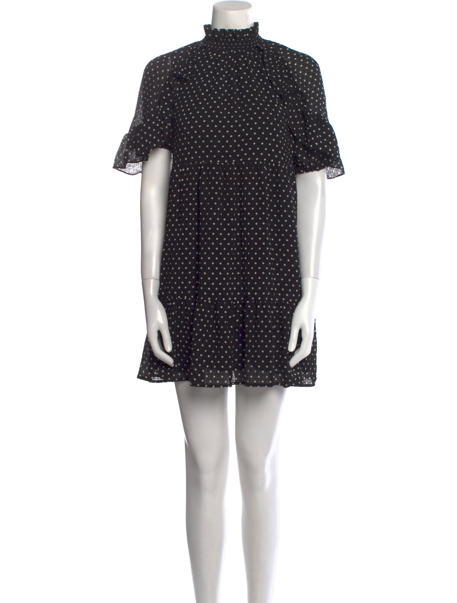 Sézane Polka Dot Print Mini Dress