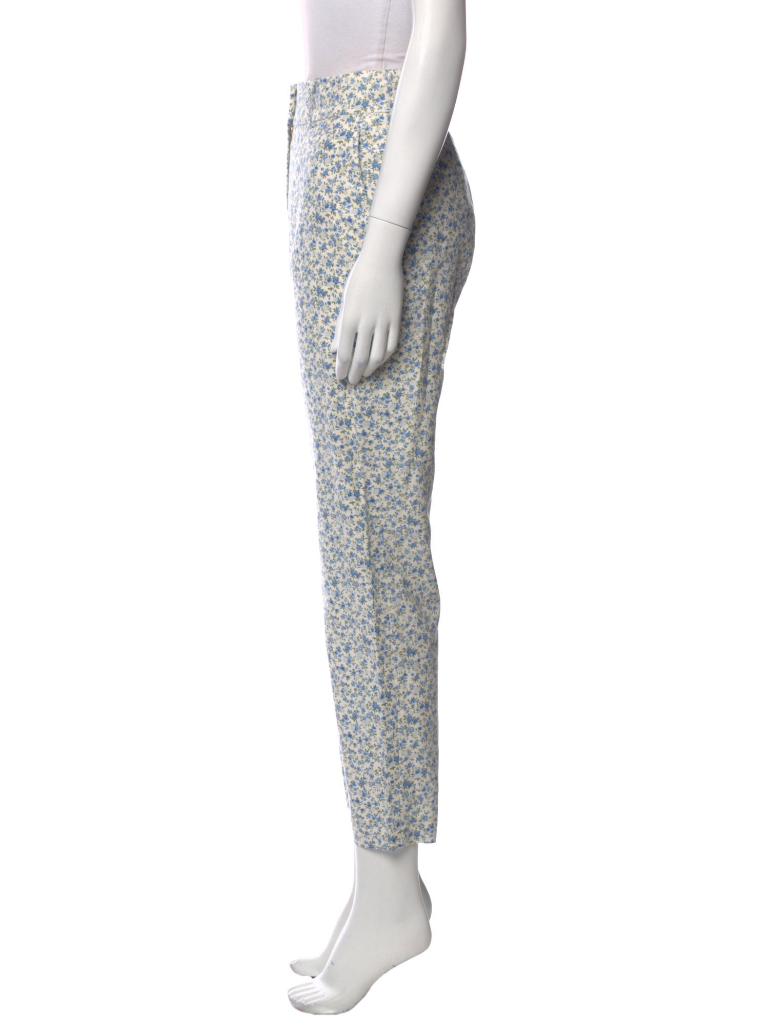 Sézane Floral Print Skinny Leg Pants