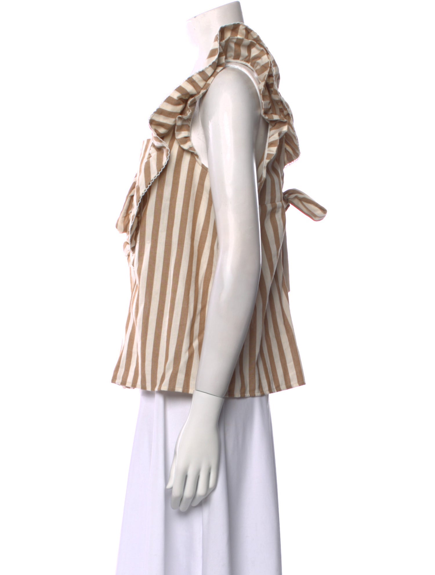 Sézane Striped Square Neckline Top w/ Tags