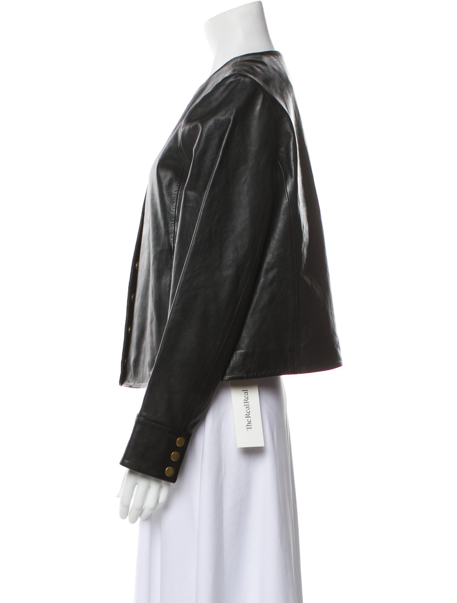 Sézane Lamb Leather Jacket