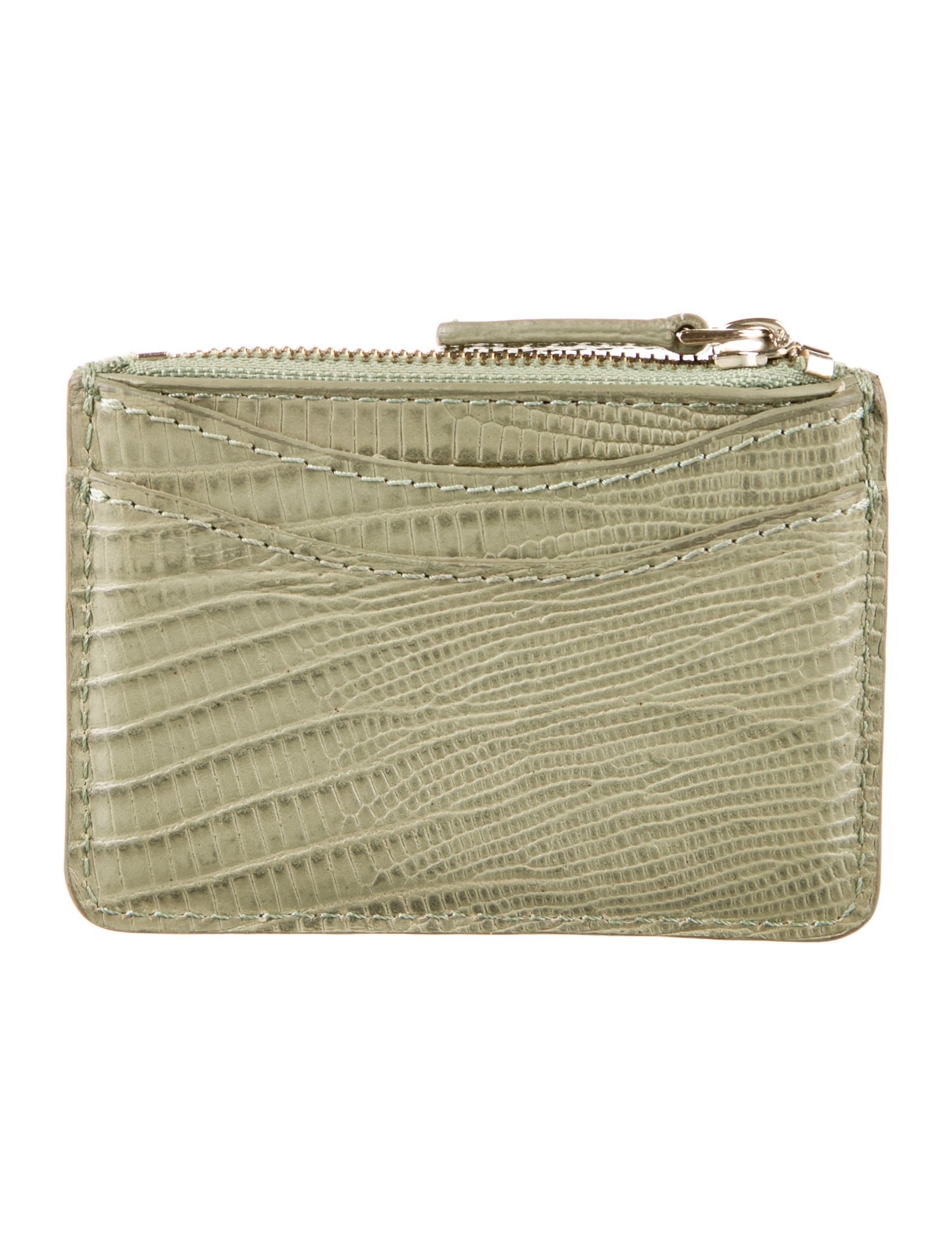 Sézane Embossed Leather Patterned Wallet