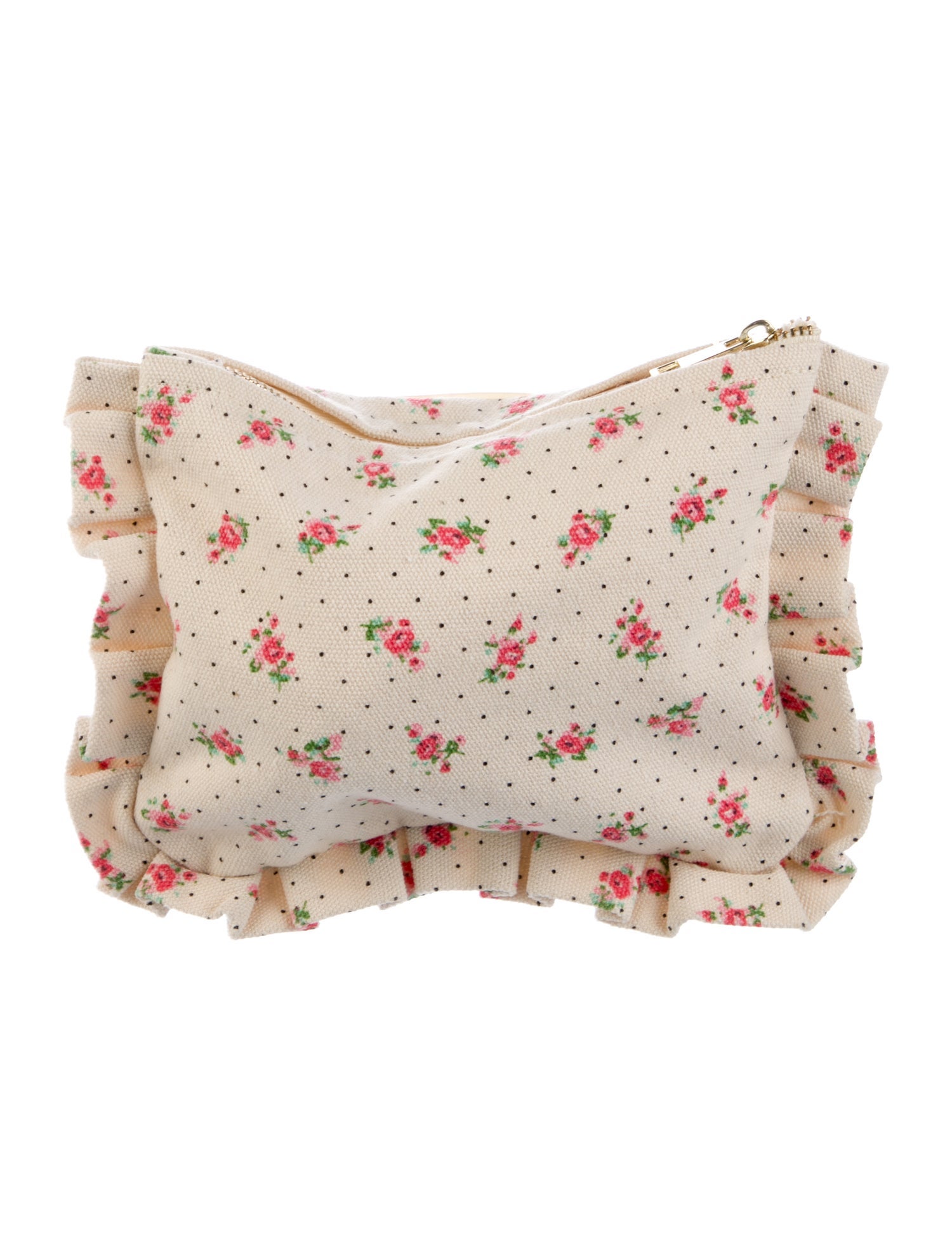 Sézane Floral Printed Cosmetic Bag