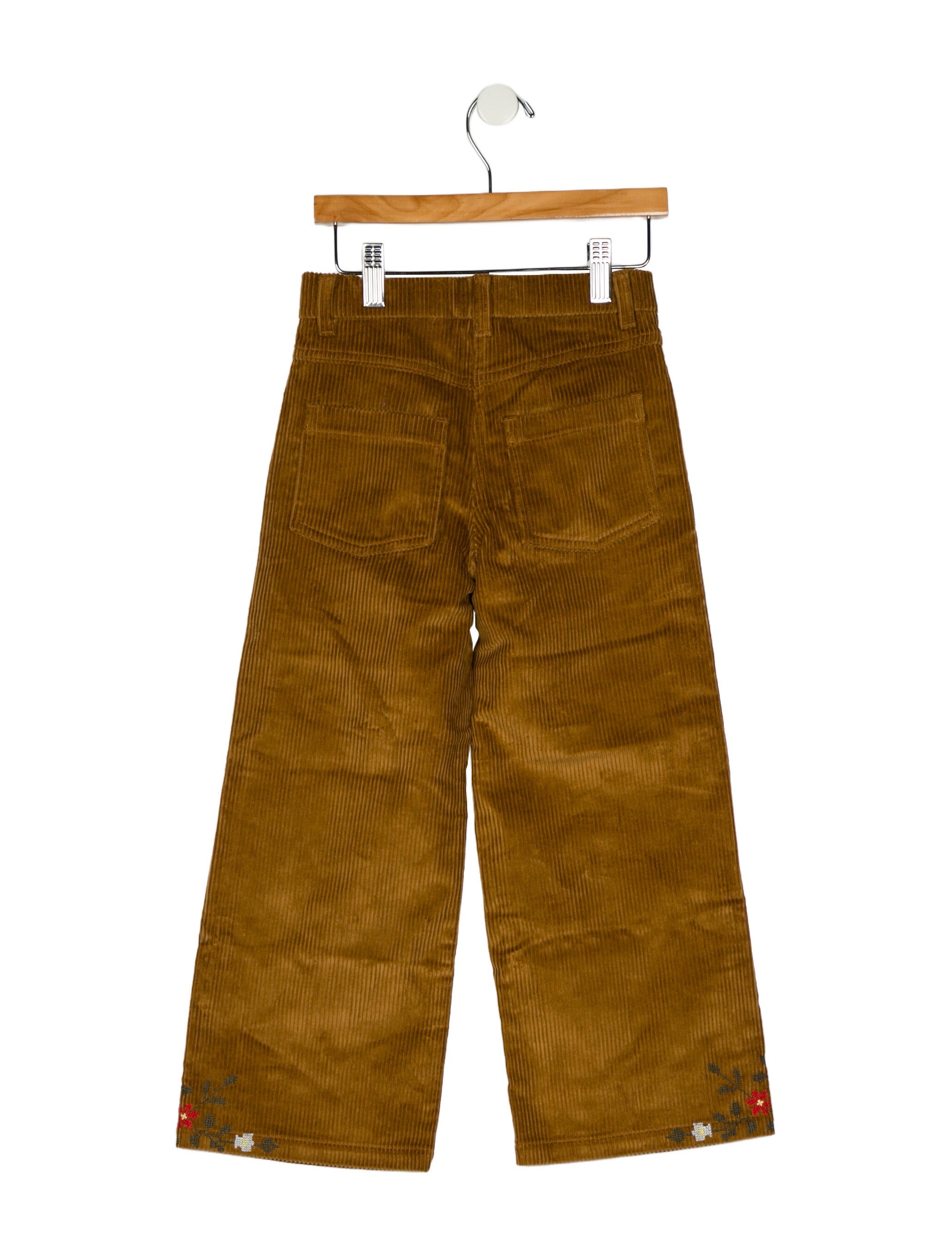 Sézane Girls' High Rise Ribbed Pants