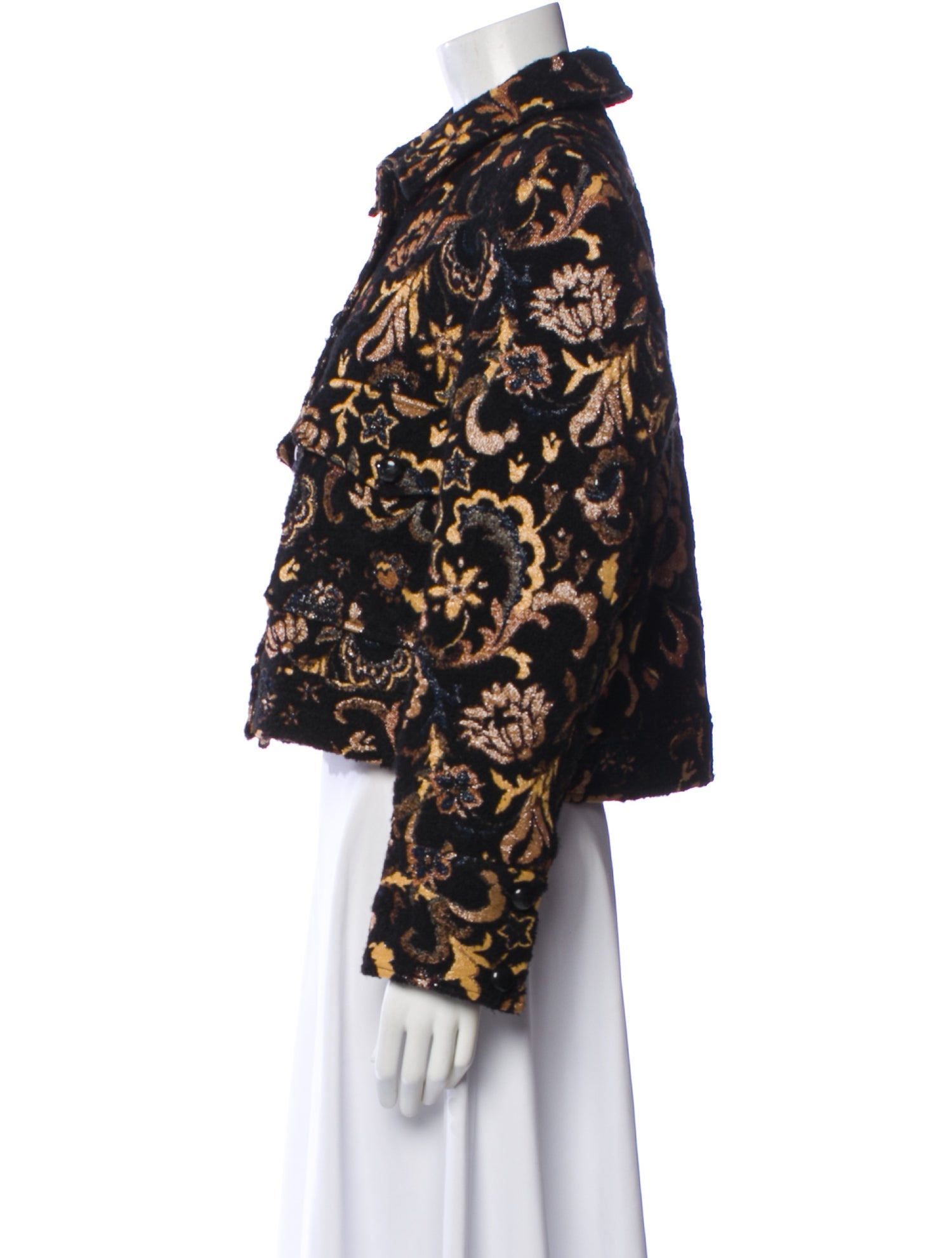 Sézane Floral Print Evening Jacket