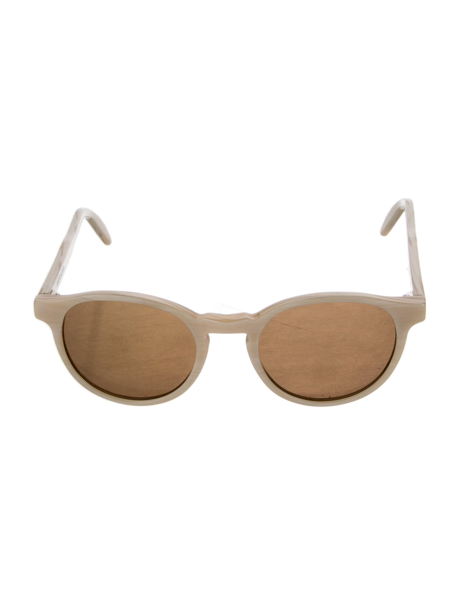 Sézane Round Mirrored Sunglasses
