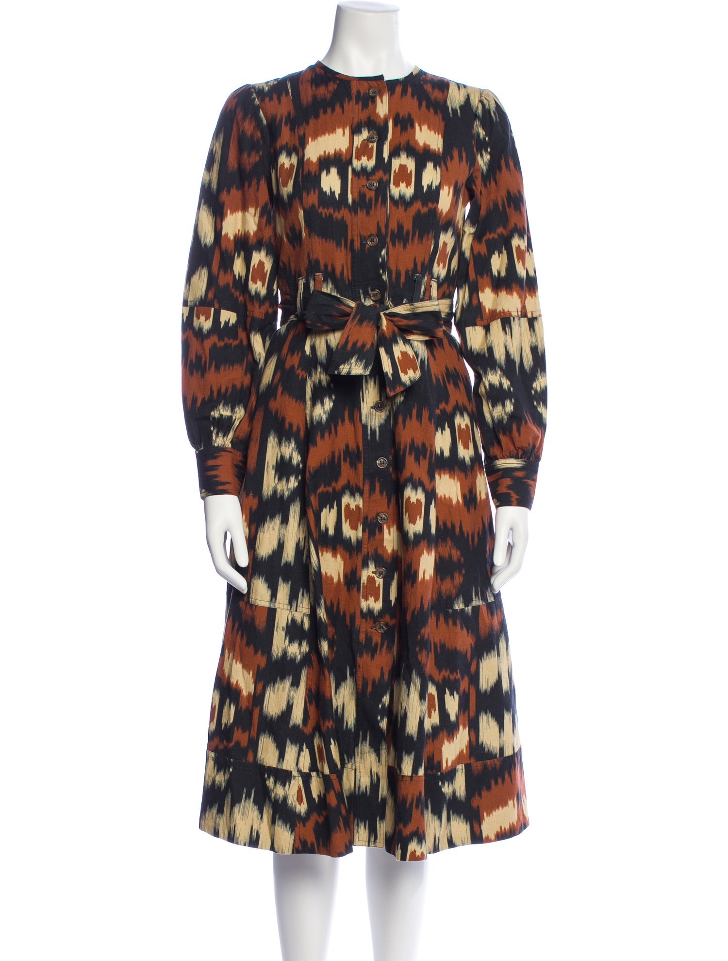 Sézane Printed Midi Length Dress