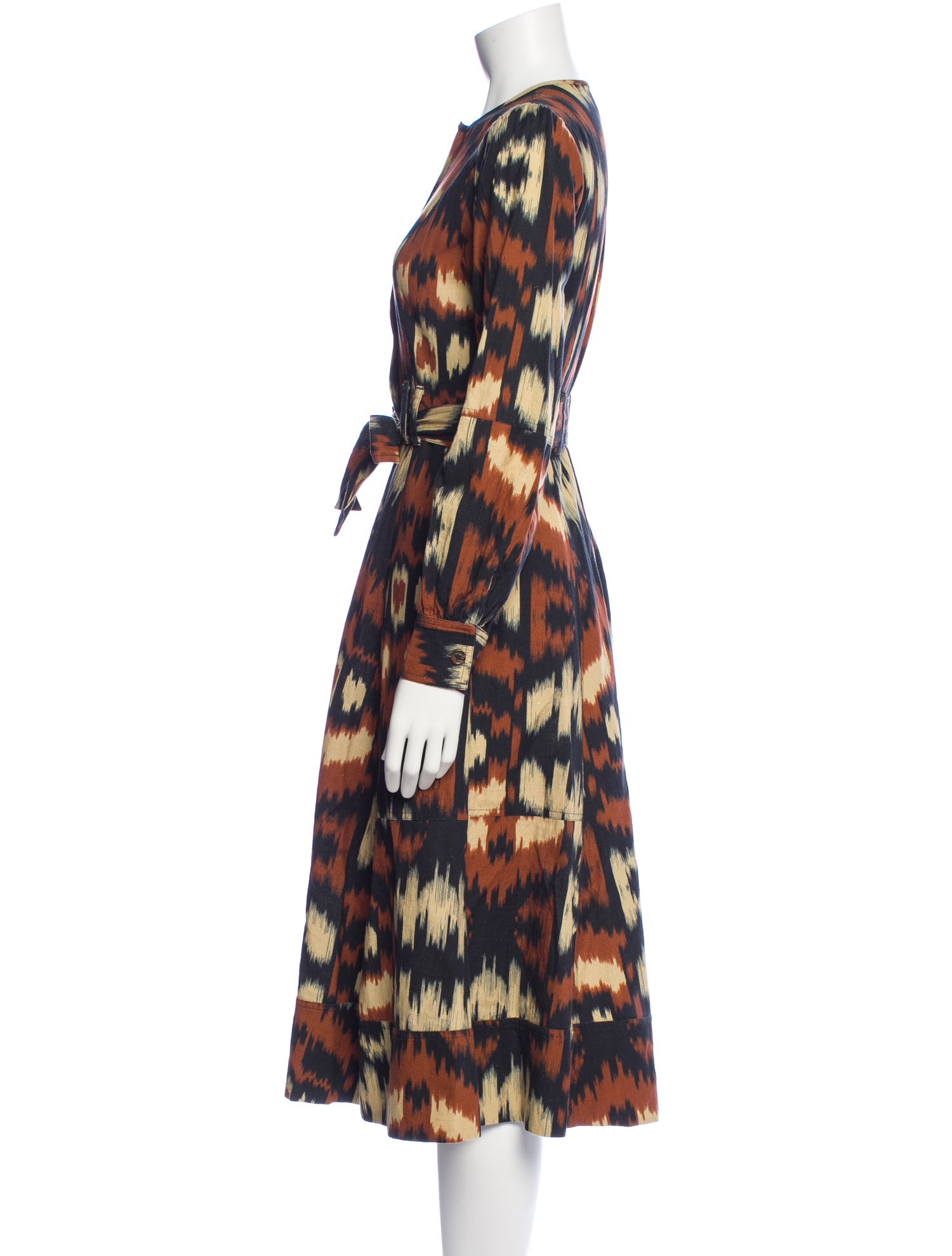 Sézane Printed Midi Length Dress