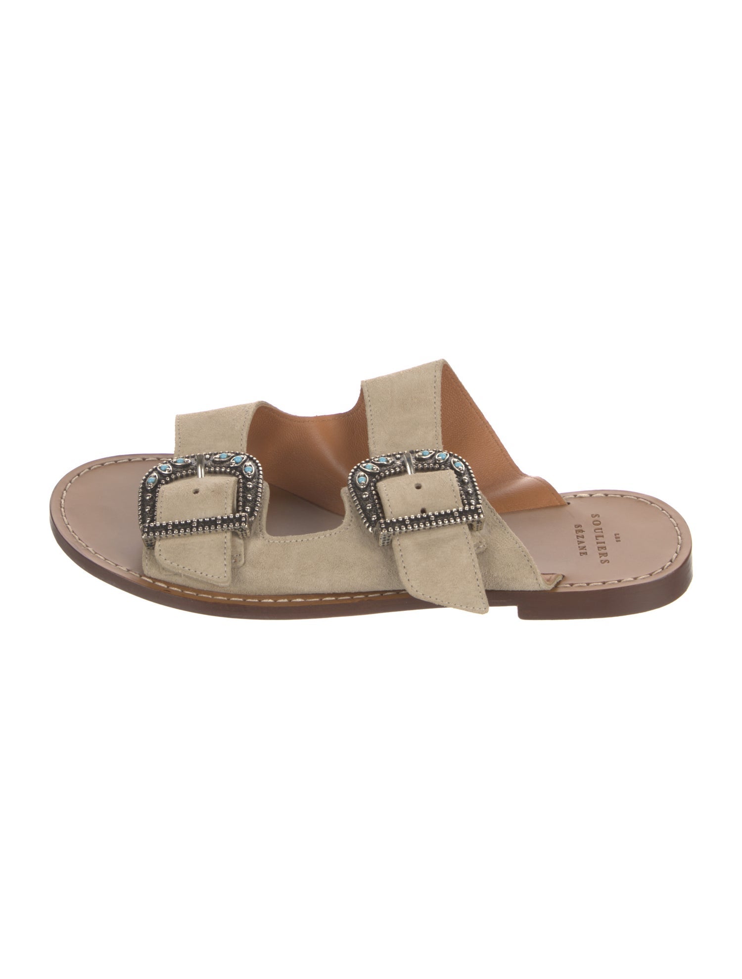 Sézane Suede Slides