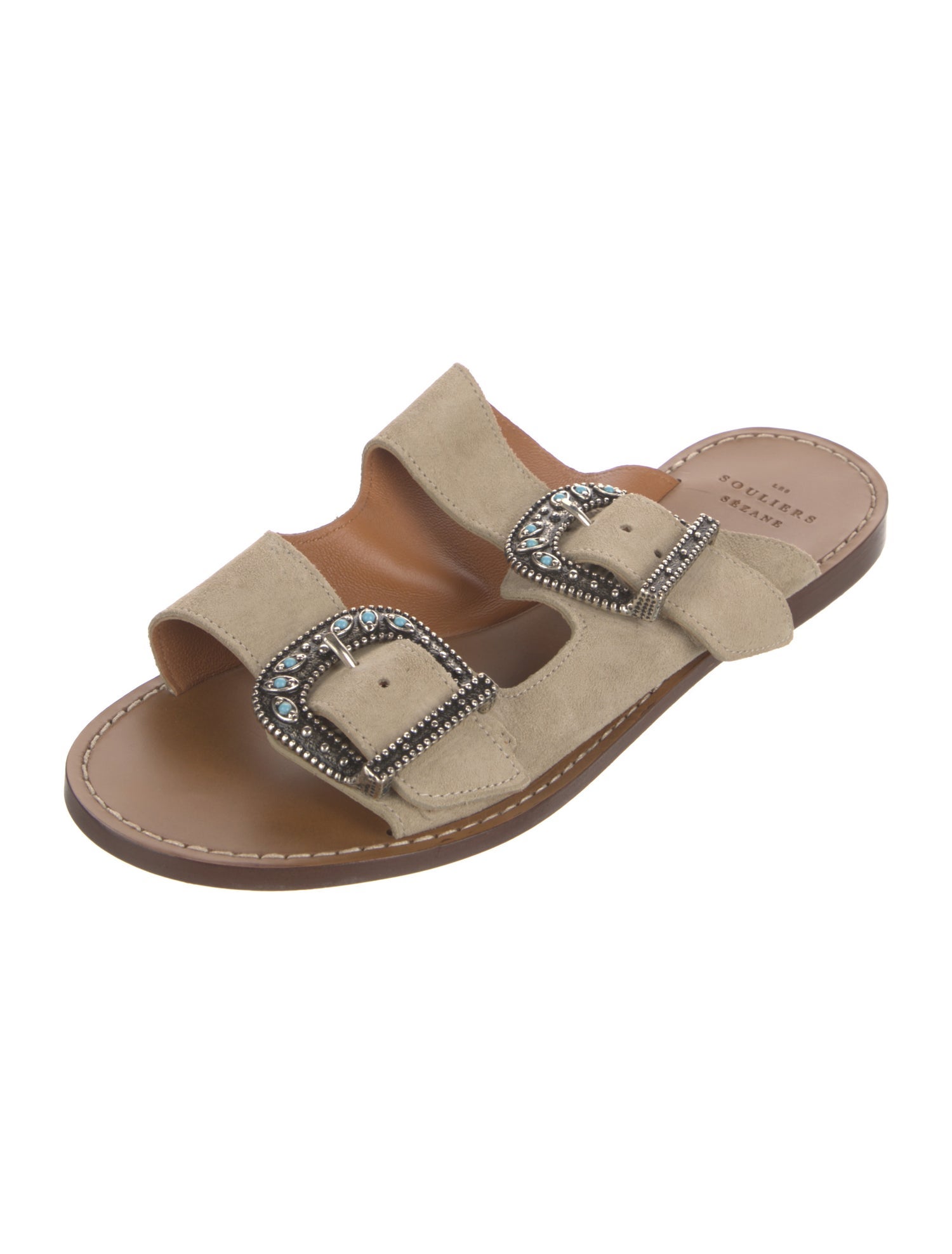 Sézane Suede Slides