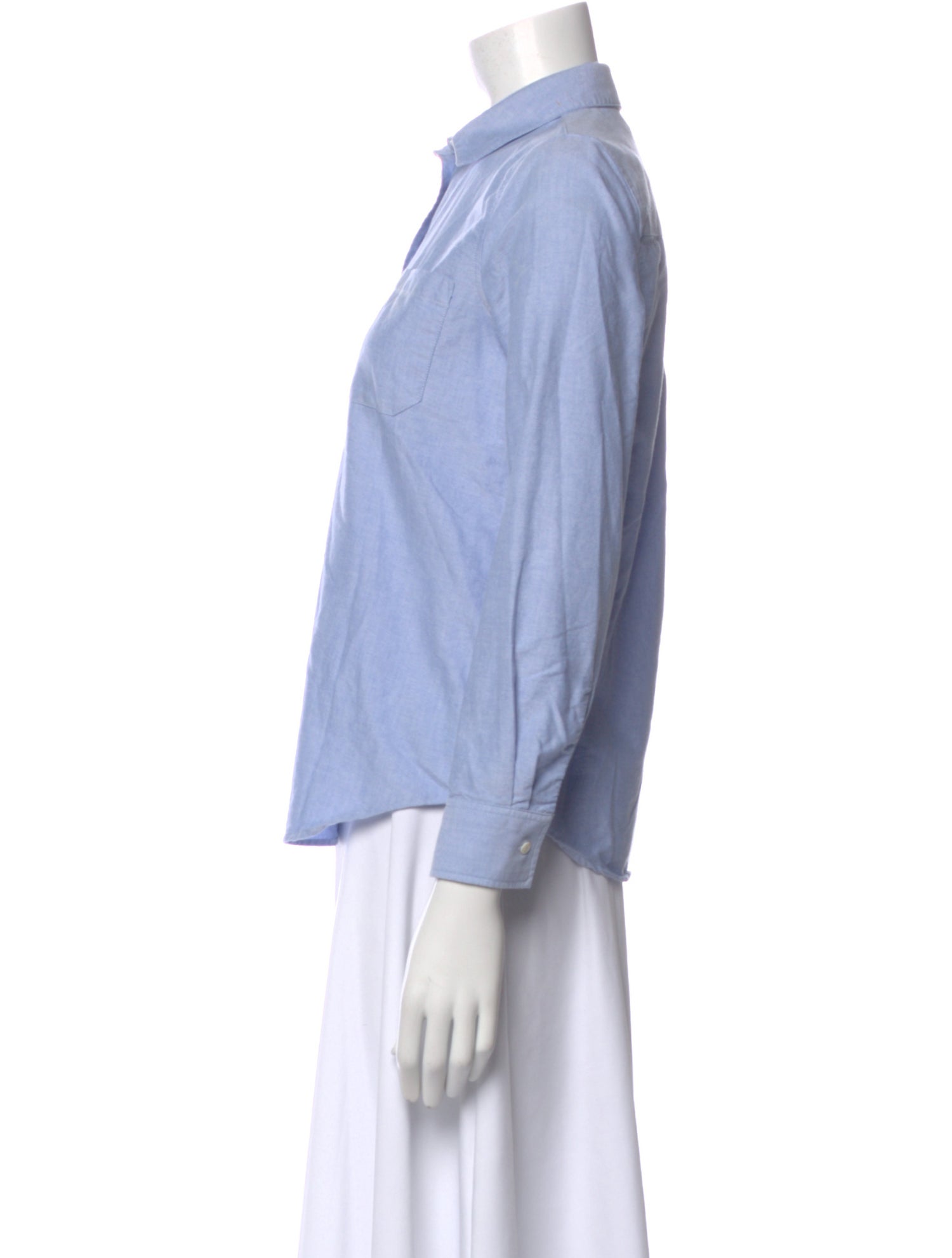 Sézane Long Sleeve Button-Up Top