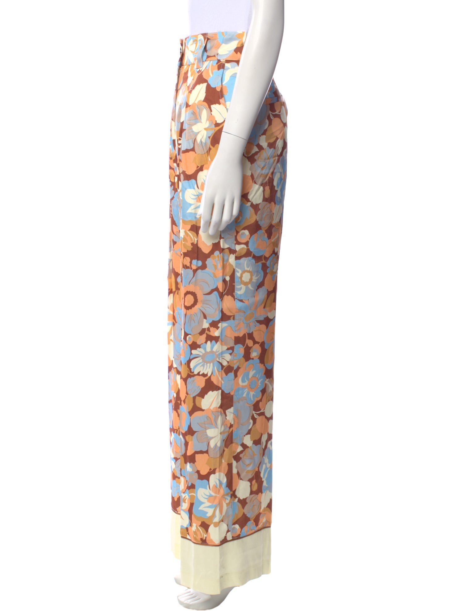 Sézane Printed Wide Leg Pants