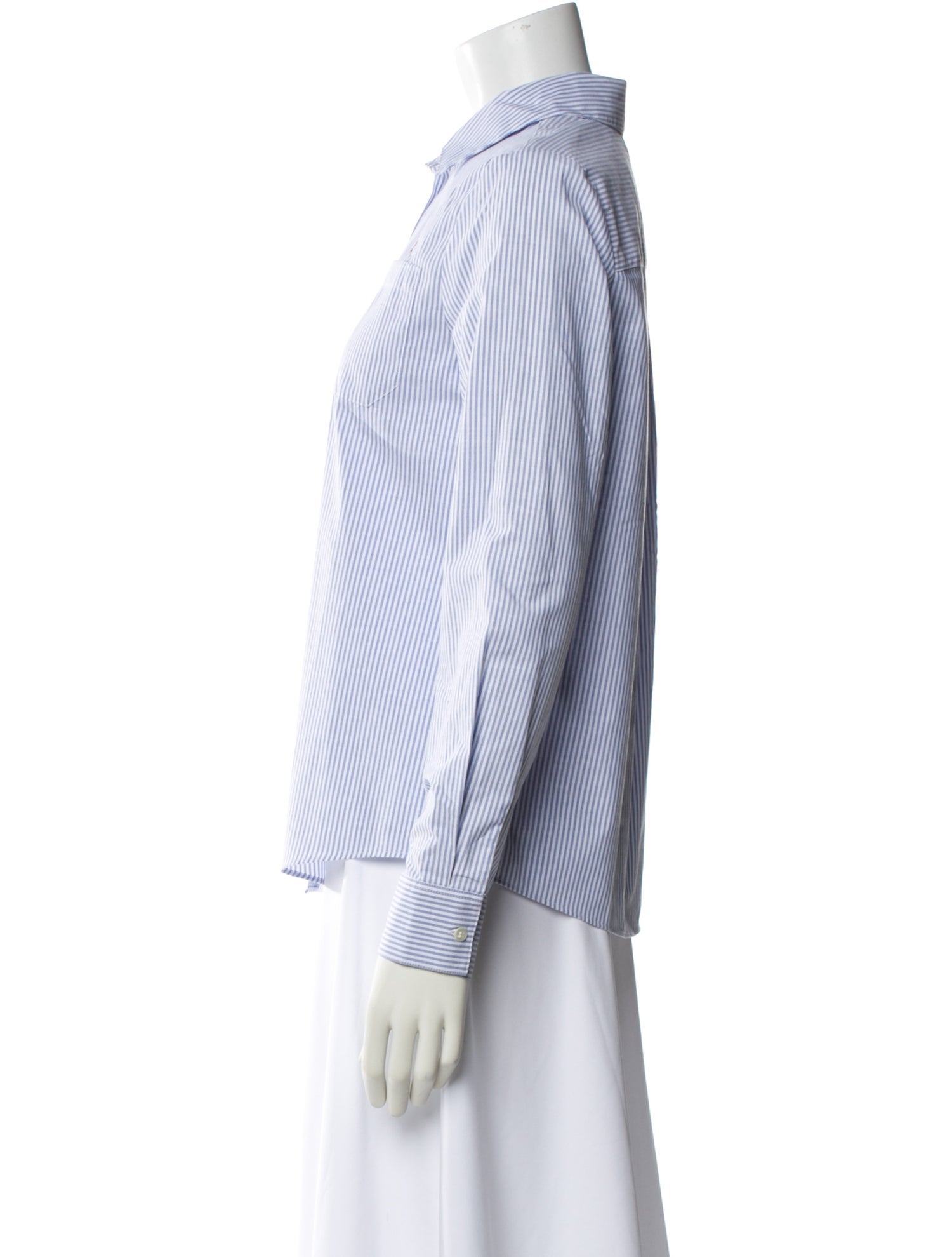 Sézane Striped Long Sleeve Button-Up Top w/ Tags