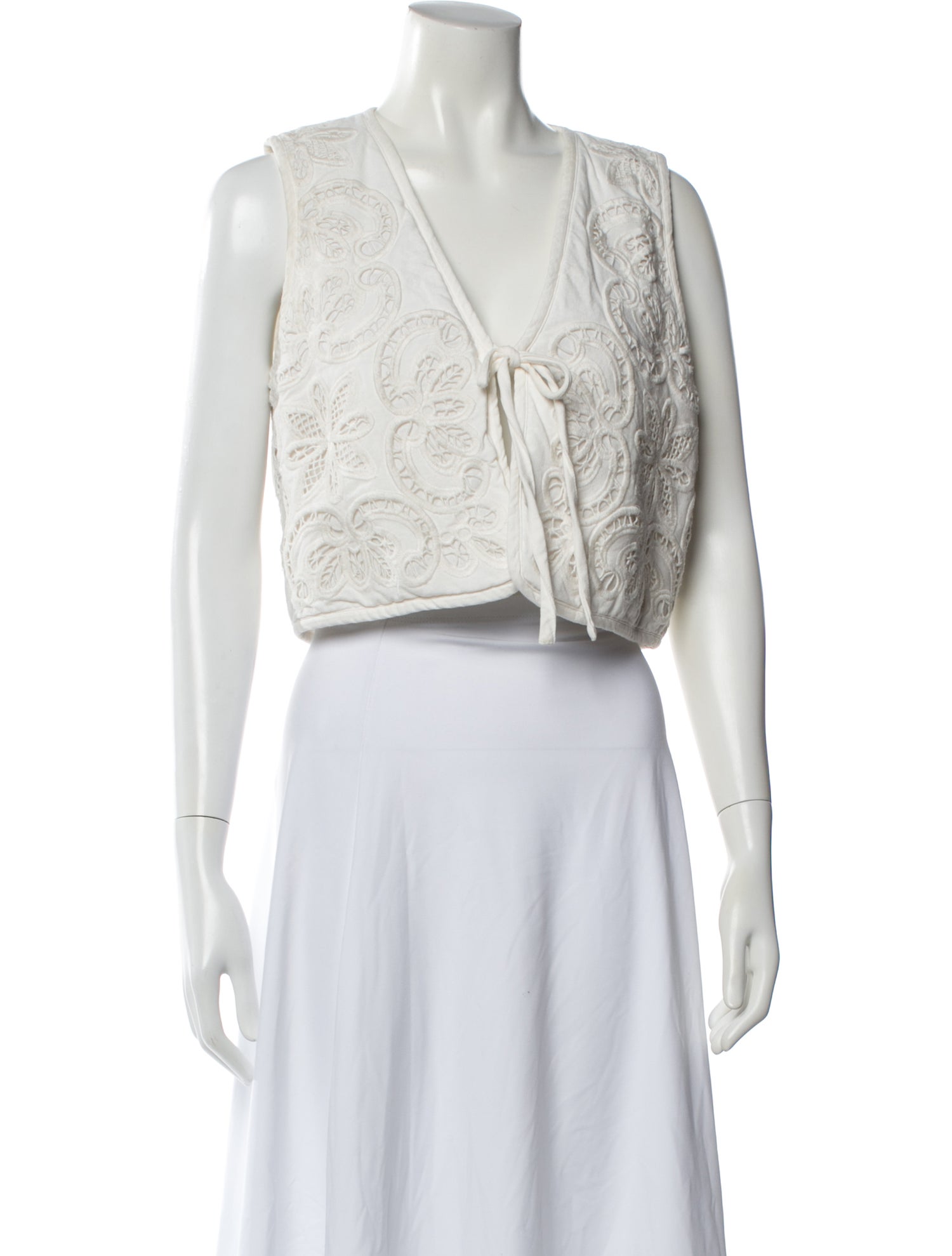 Sézane V-Neck Sleeveless Top